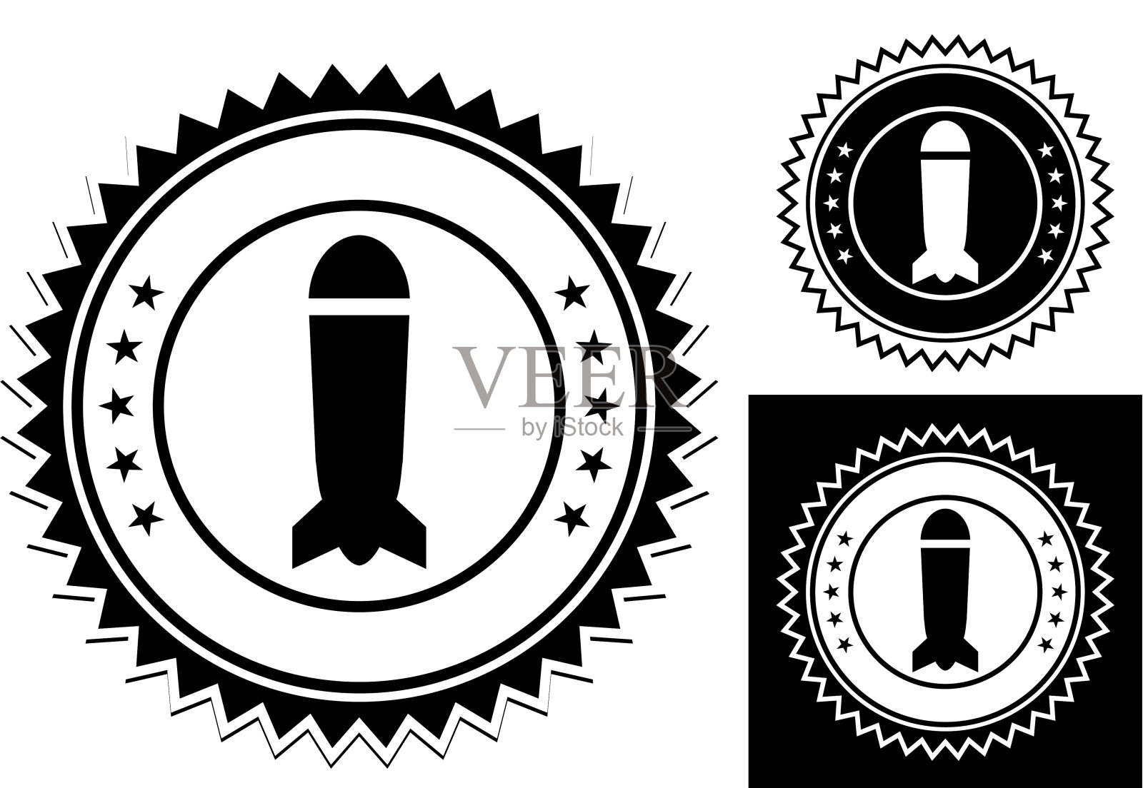 原子弹。插画图片素材