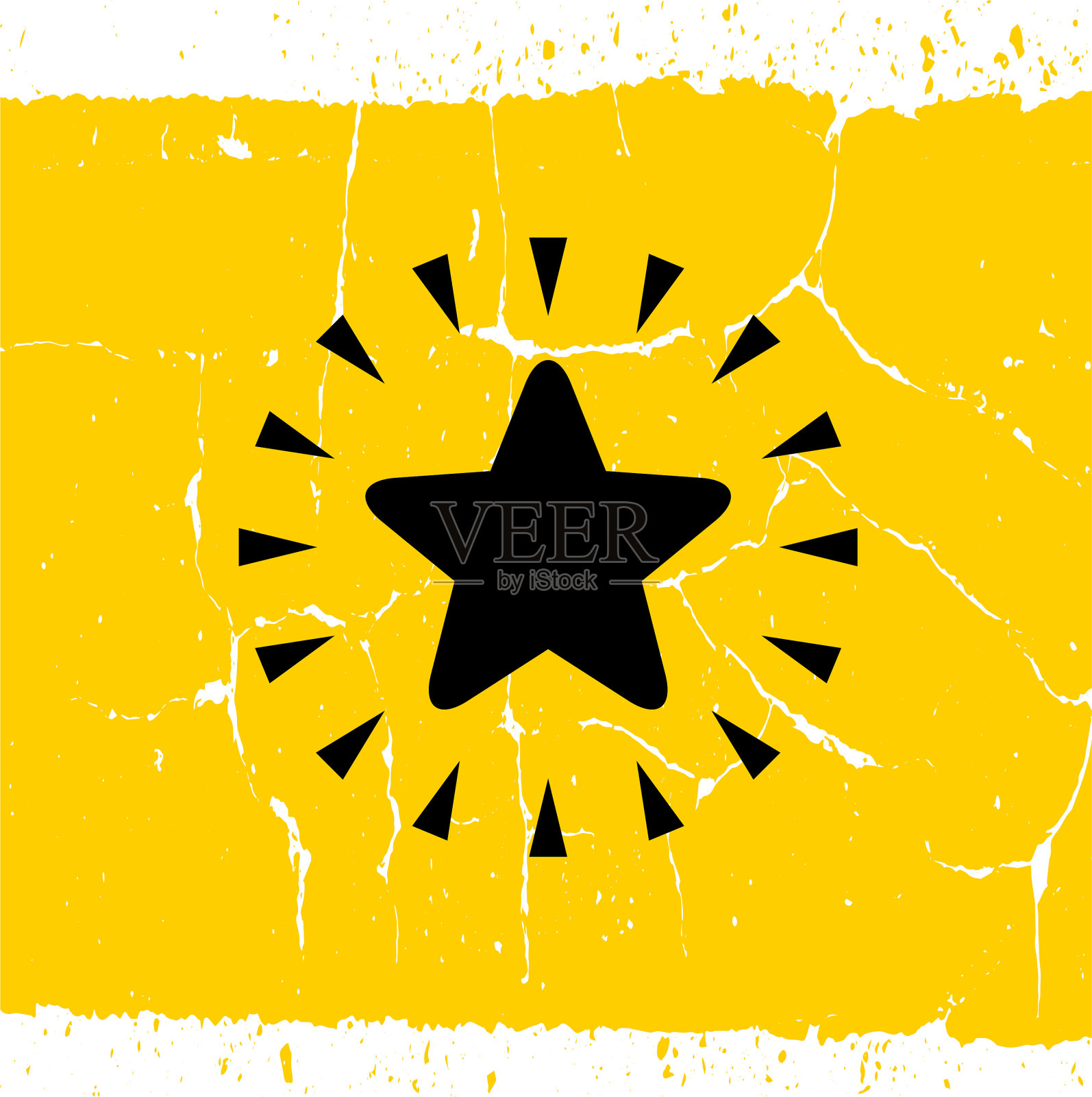 闪亮的明星。插画图片素材