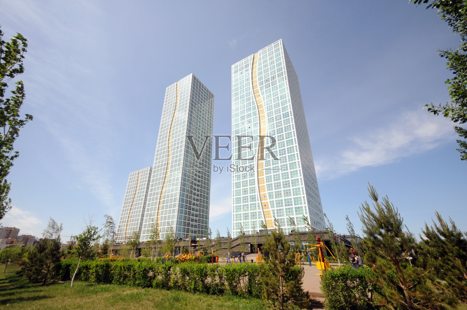 阿斯塔纳-住宅建筑照片摄影图片