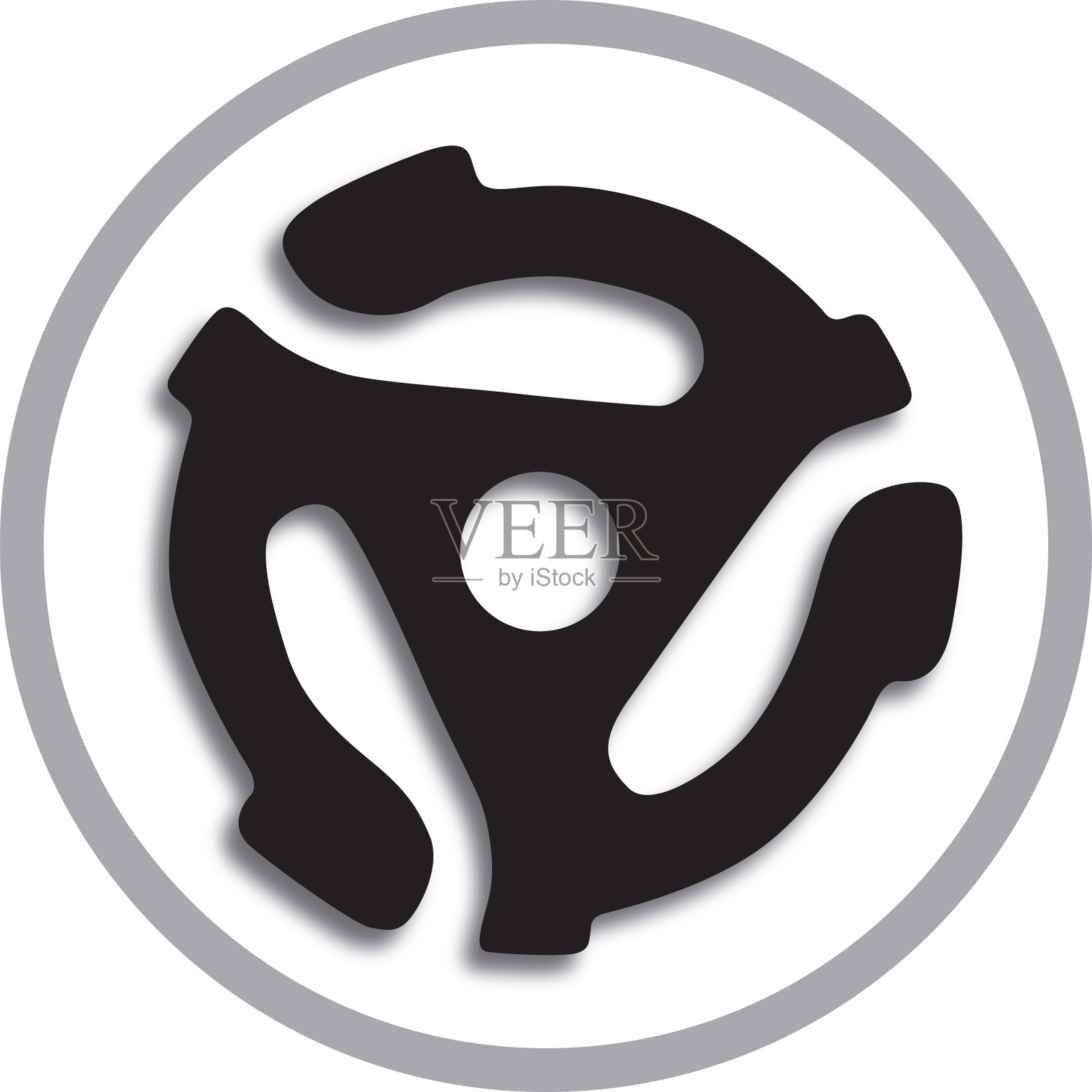 黑灰45RPM记录设计元素图片