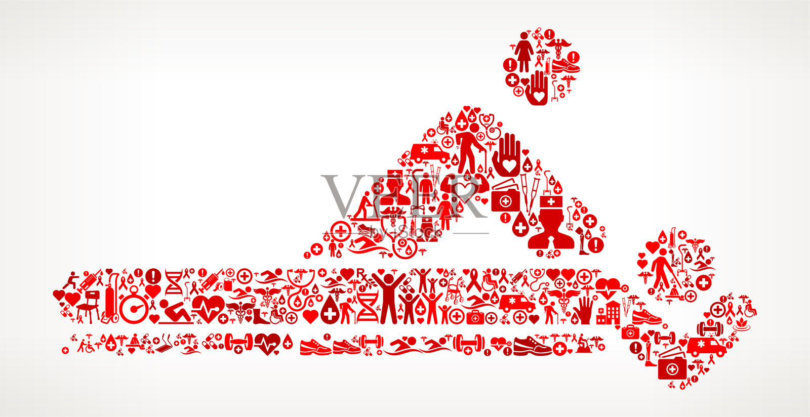 按摩、医疗康复、物理治疗插画图片素材