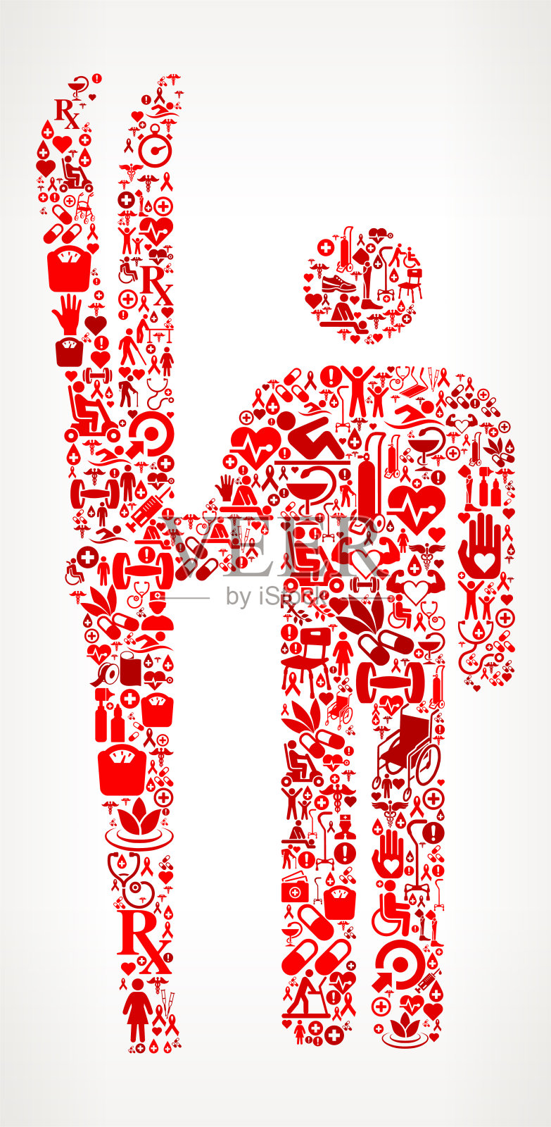 滑雪医学康复理疗插画图片素材