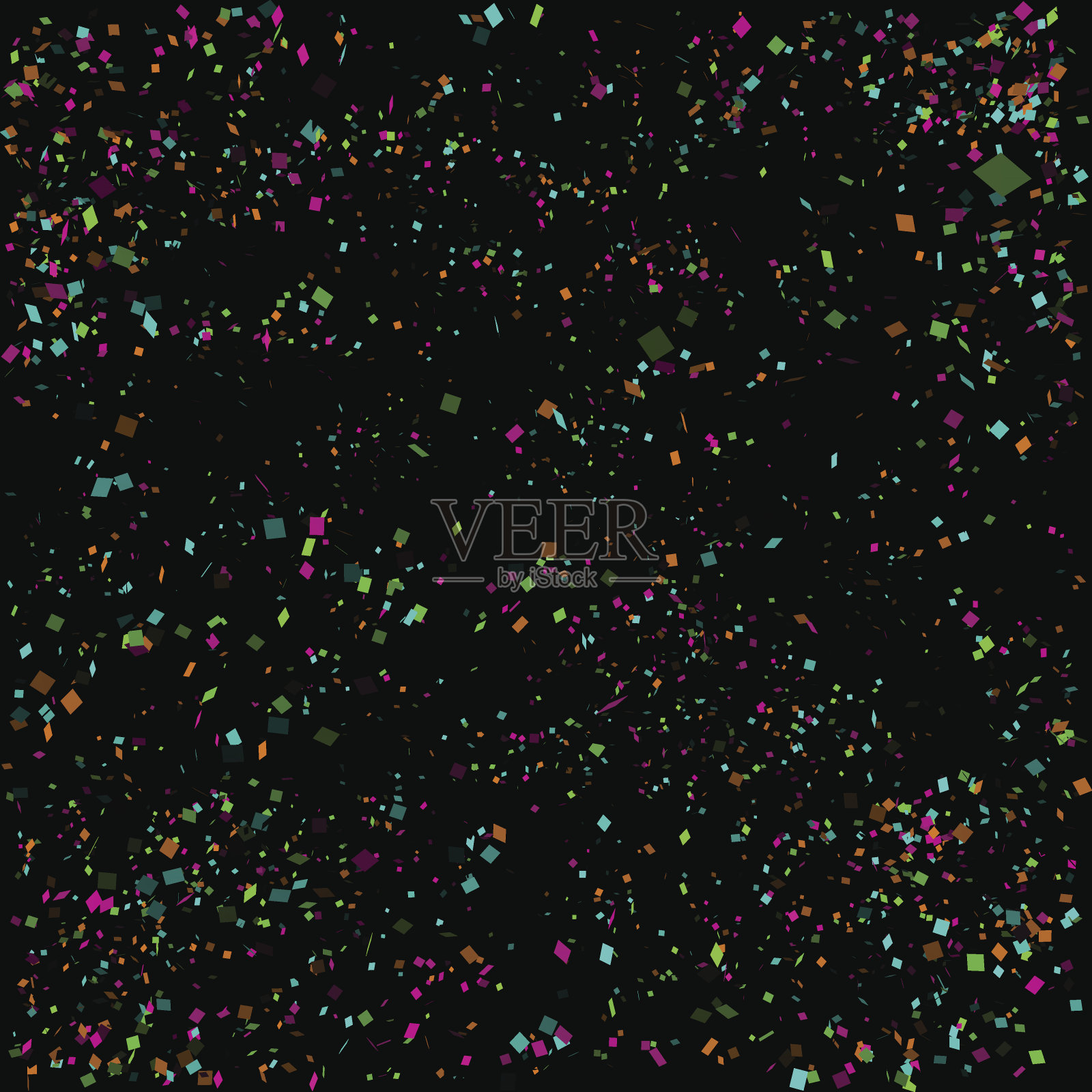 五彩纸屑插画图片素材