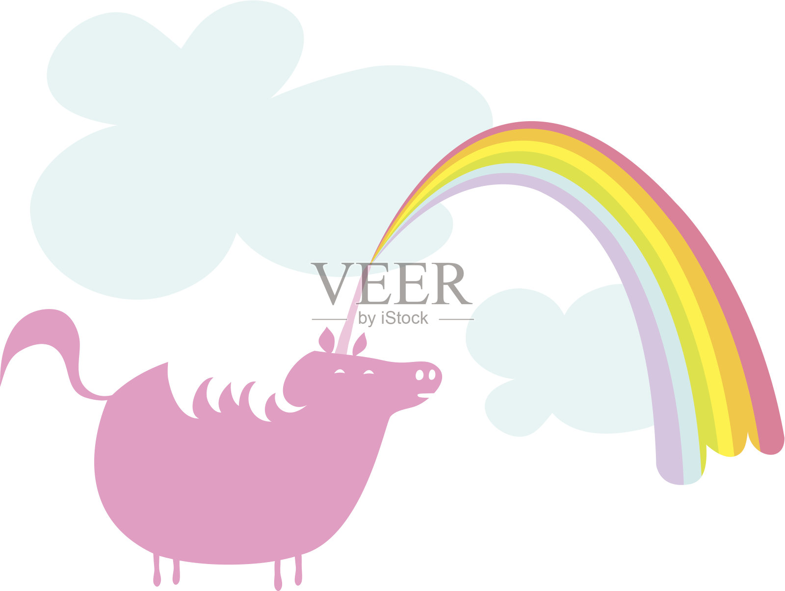 独角兽插画图片素材