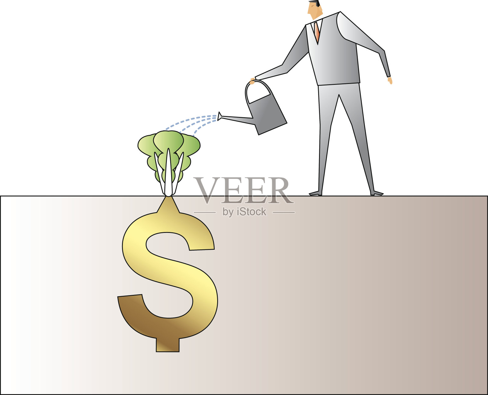 投资理念插画图片素材