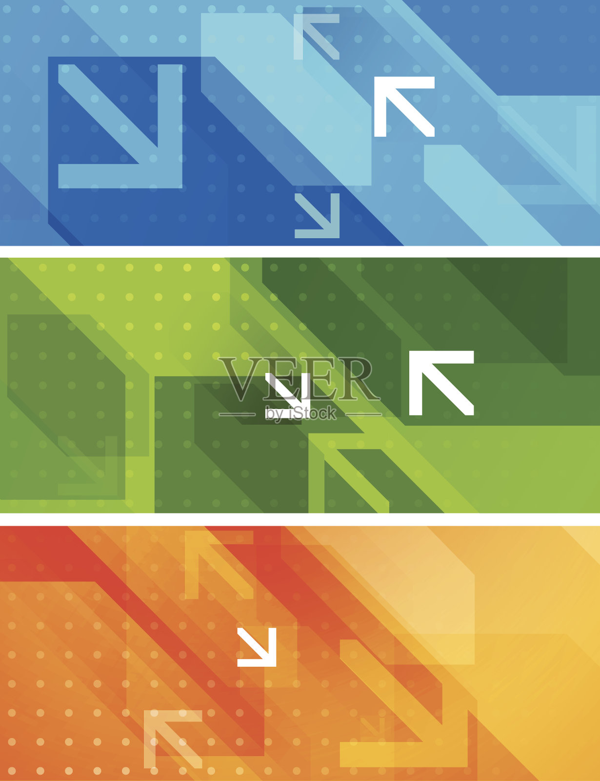 抽象的箭头横幅插画图片素材