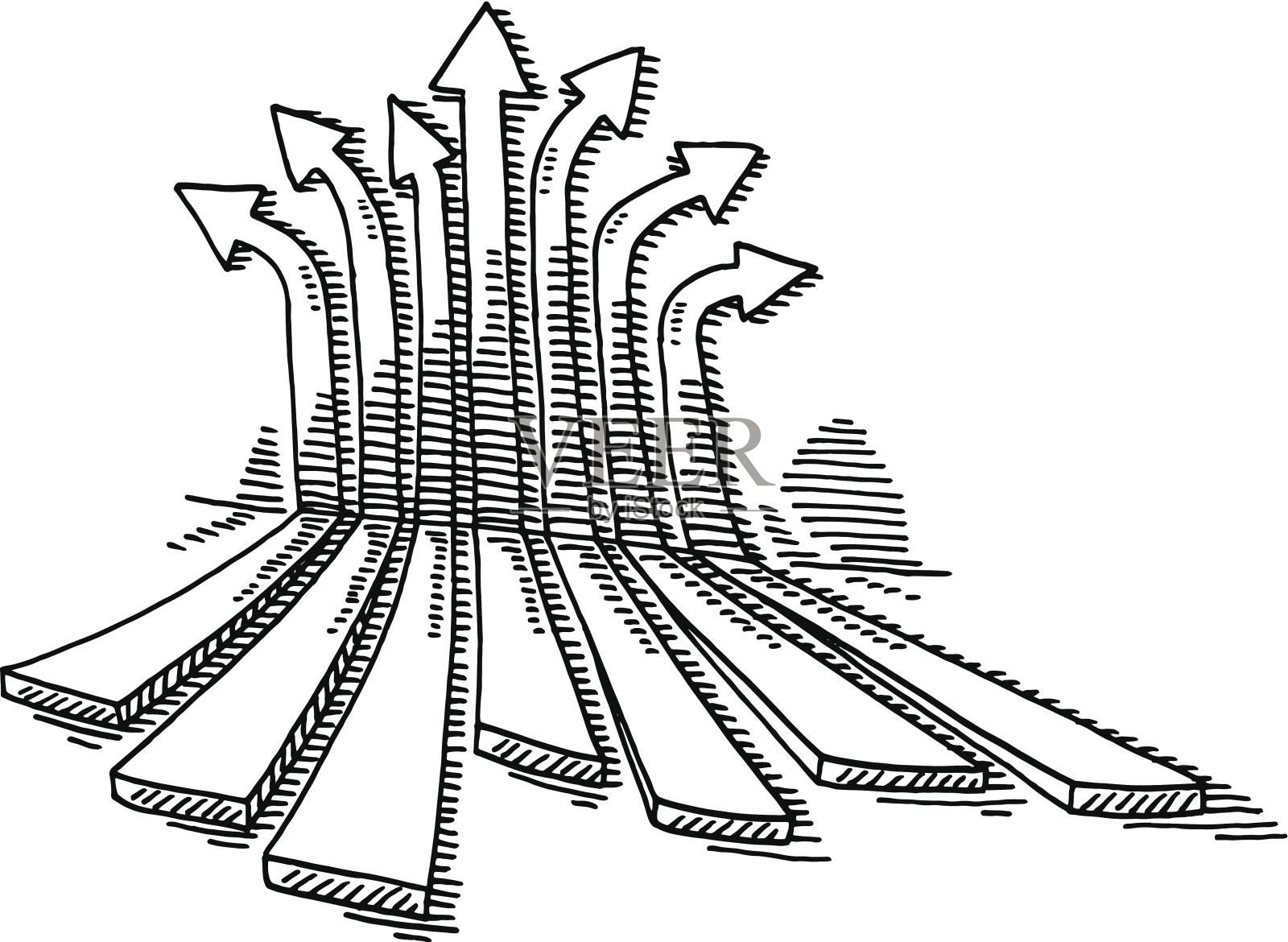 动态箭头扩展图设计元素图片