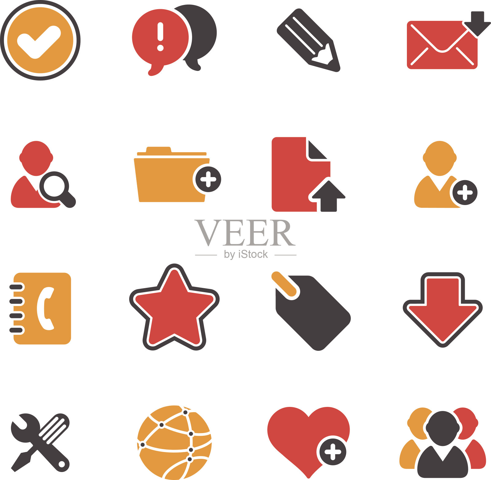 社交媒体-简单的图标图标素材