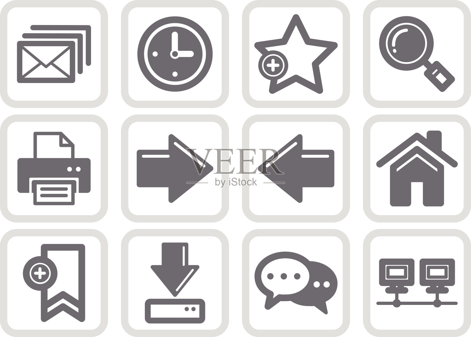 网站及互联网图标图标素材