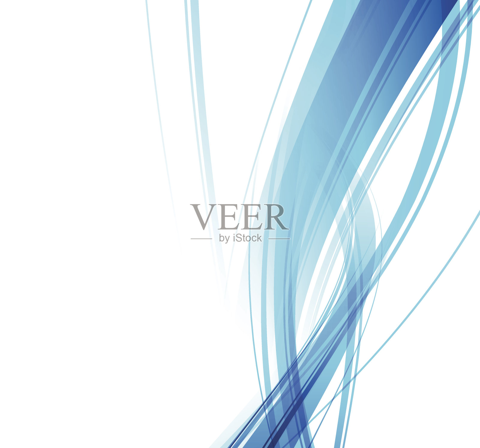 抽象的蓝线插画图片素材