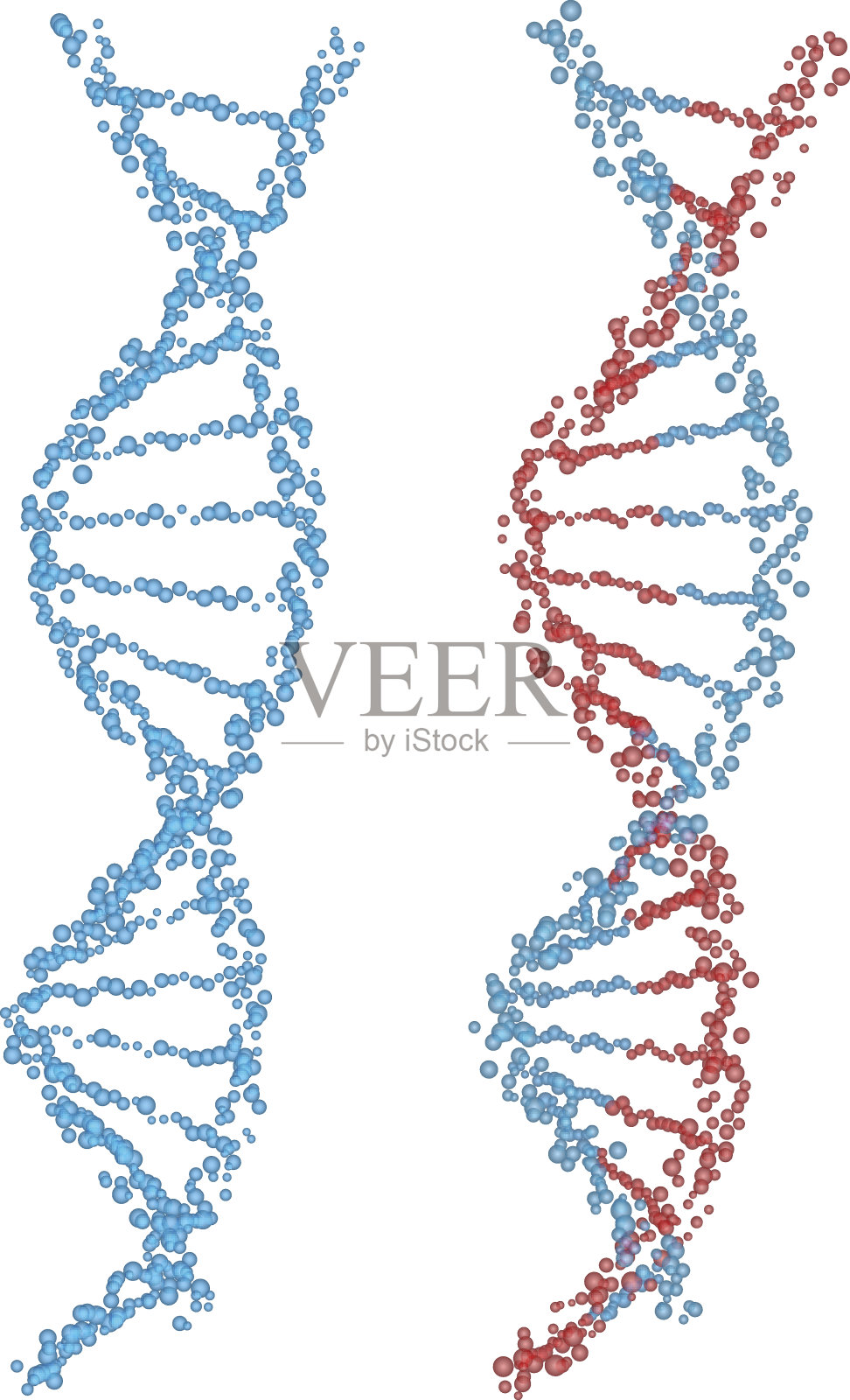 螺旋DNA插画图片素材