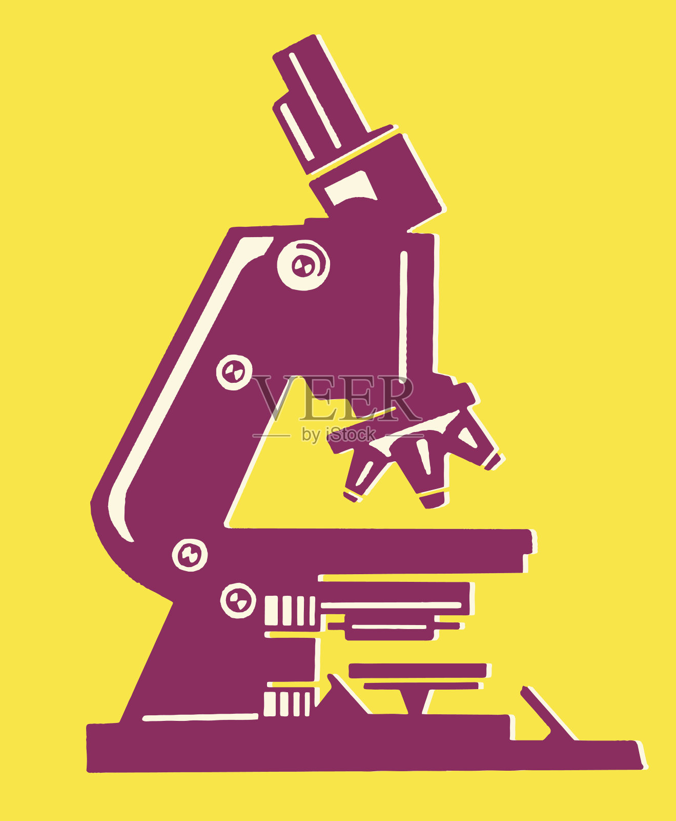 显微镜插画图片素材