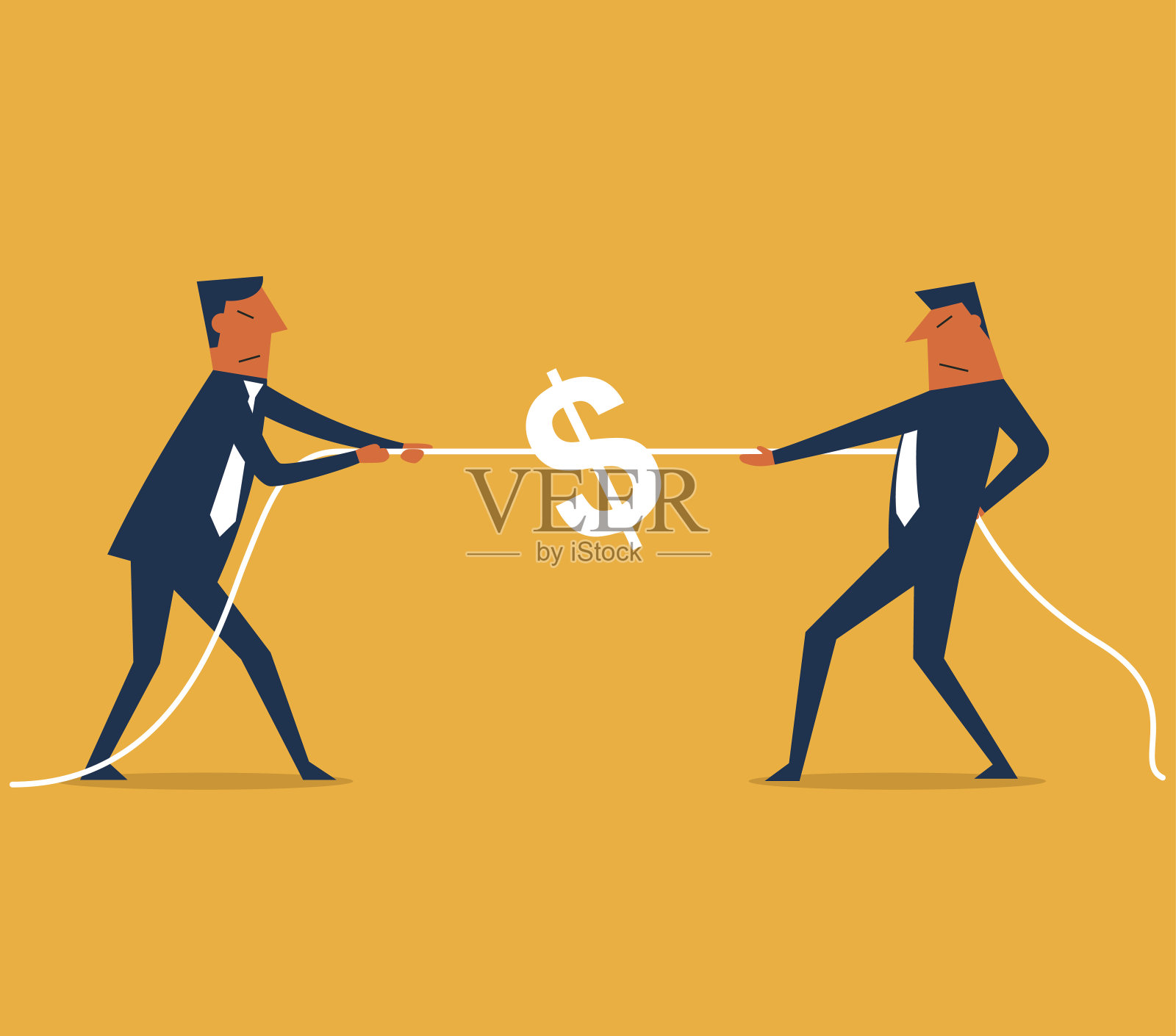 拔河比赛插画图片素材