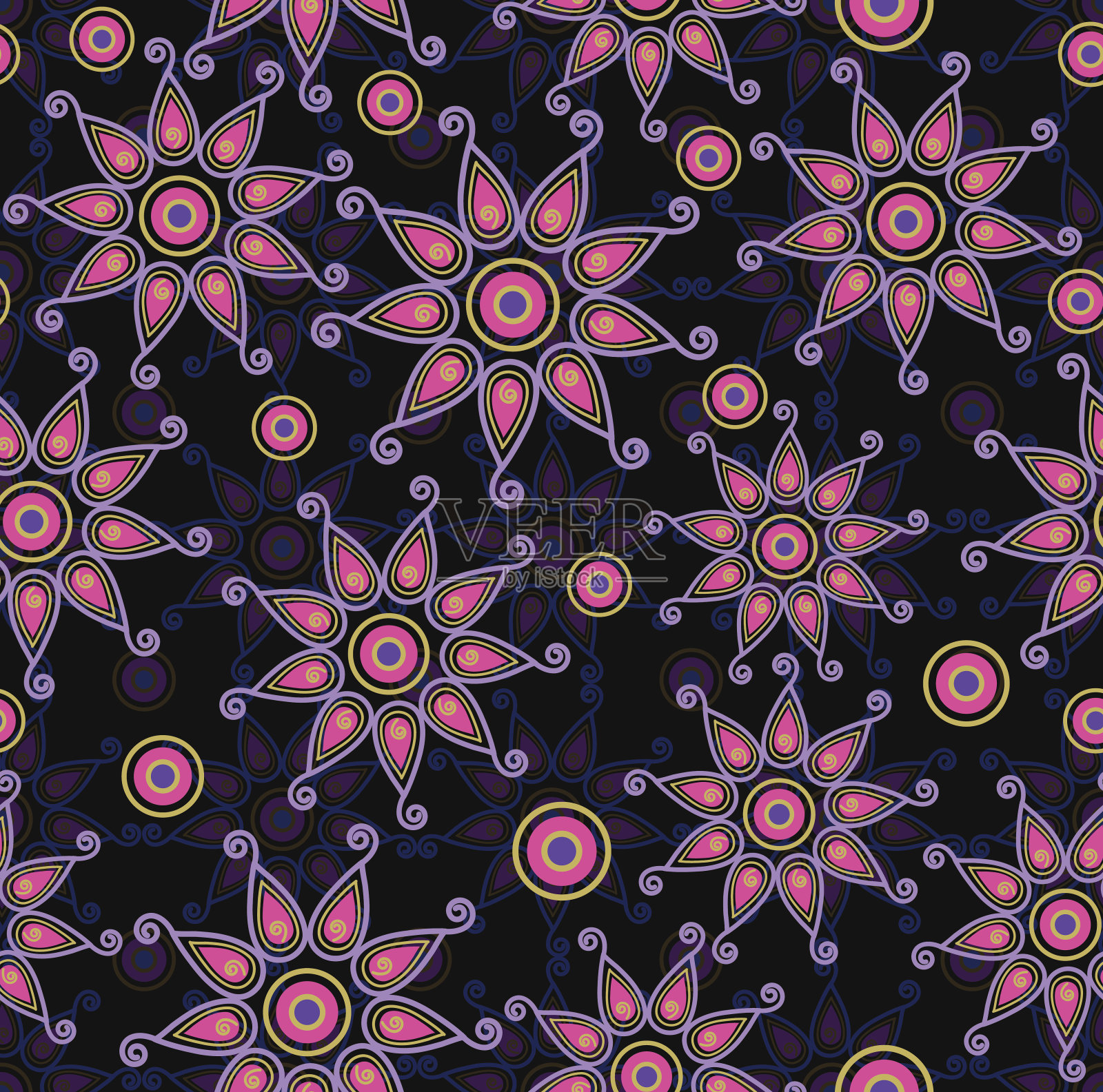 无缝设计插画图片素材