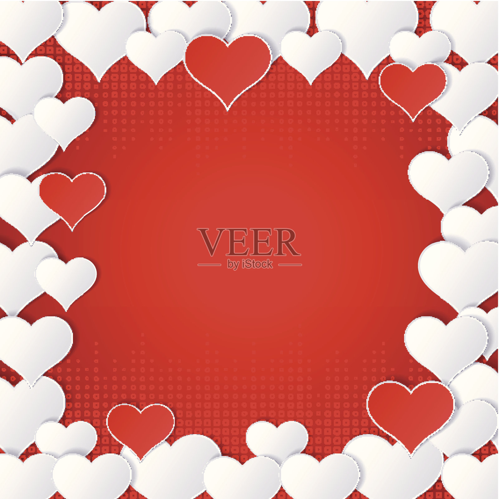 心的形状插画图片素材