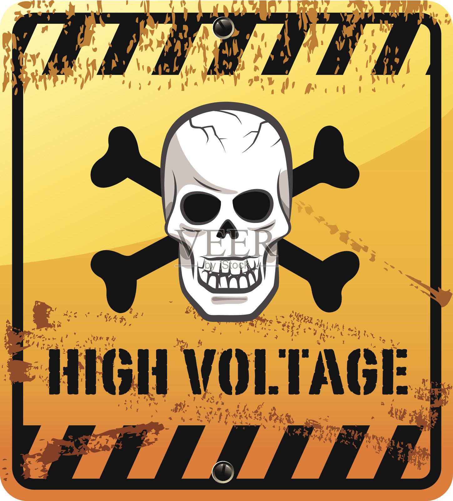 高电压的符号插画图片素材