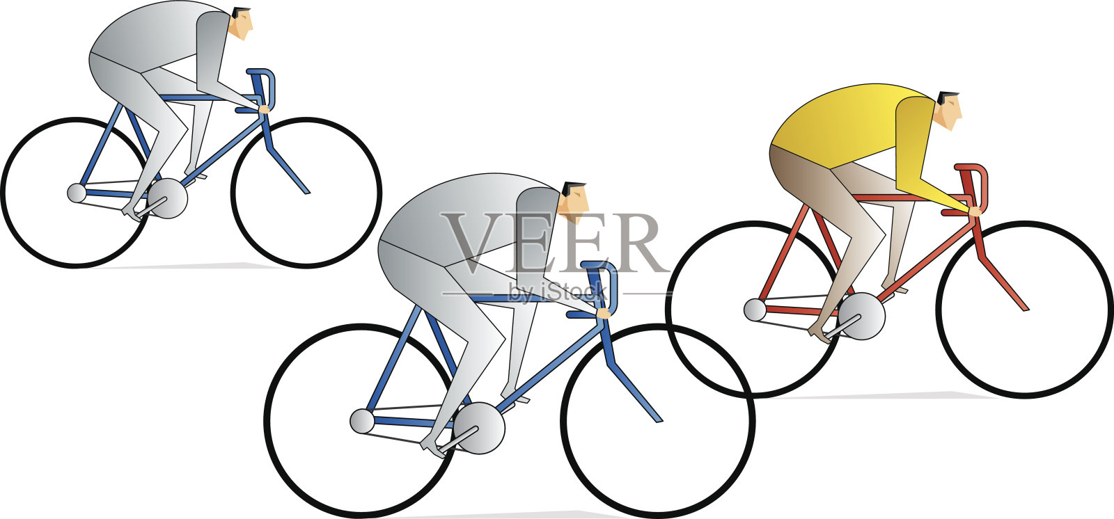 自行车竞赛插画图片素材