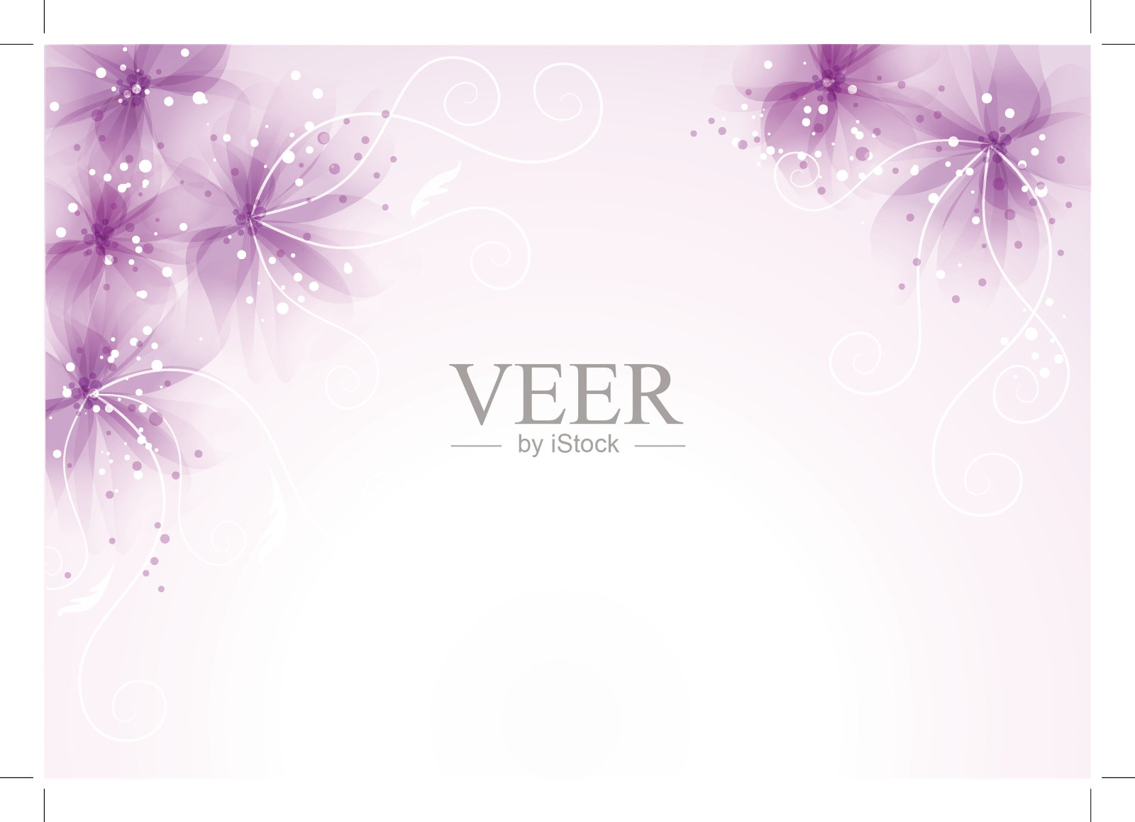 带花的矢量背景插画图片素材