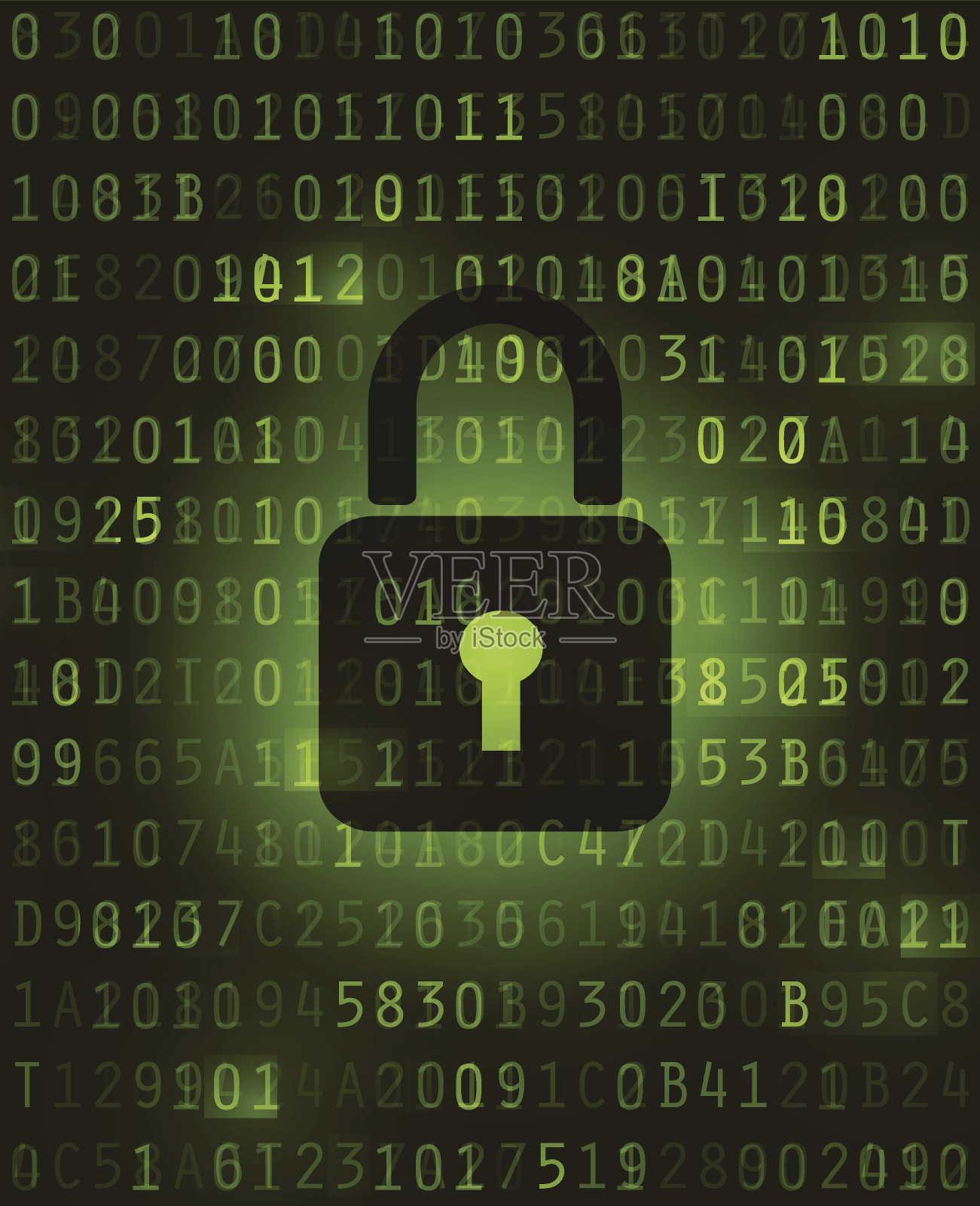 抽象锁定代码背景插画图片素材