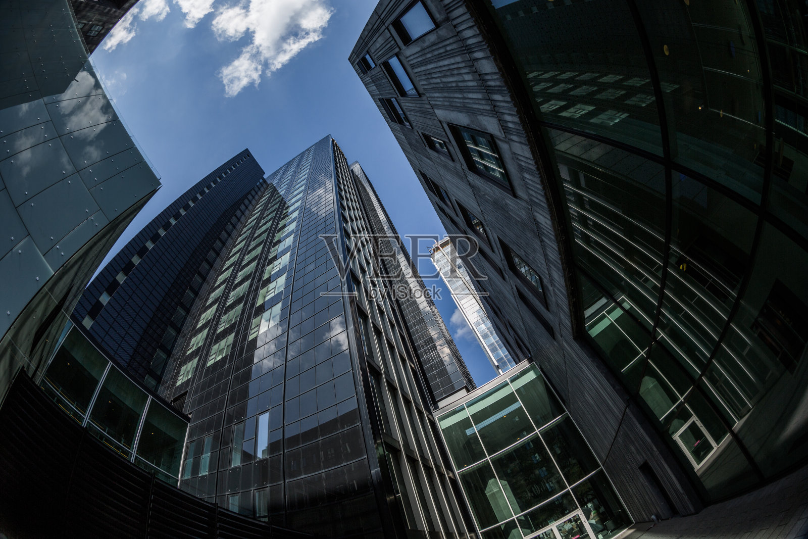 现代建筑Ørestaden，哥本哈根，丹麦照片摄影图片