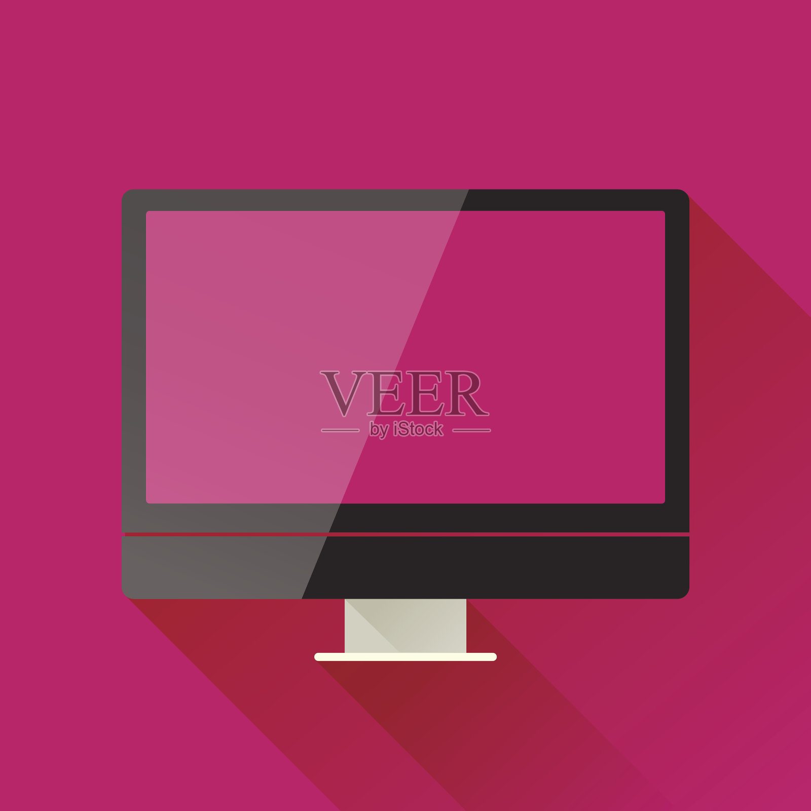 电脑显示器插画图片素材