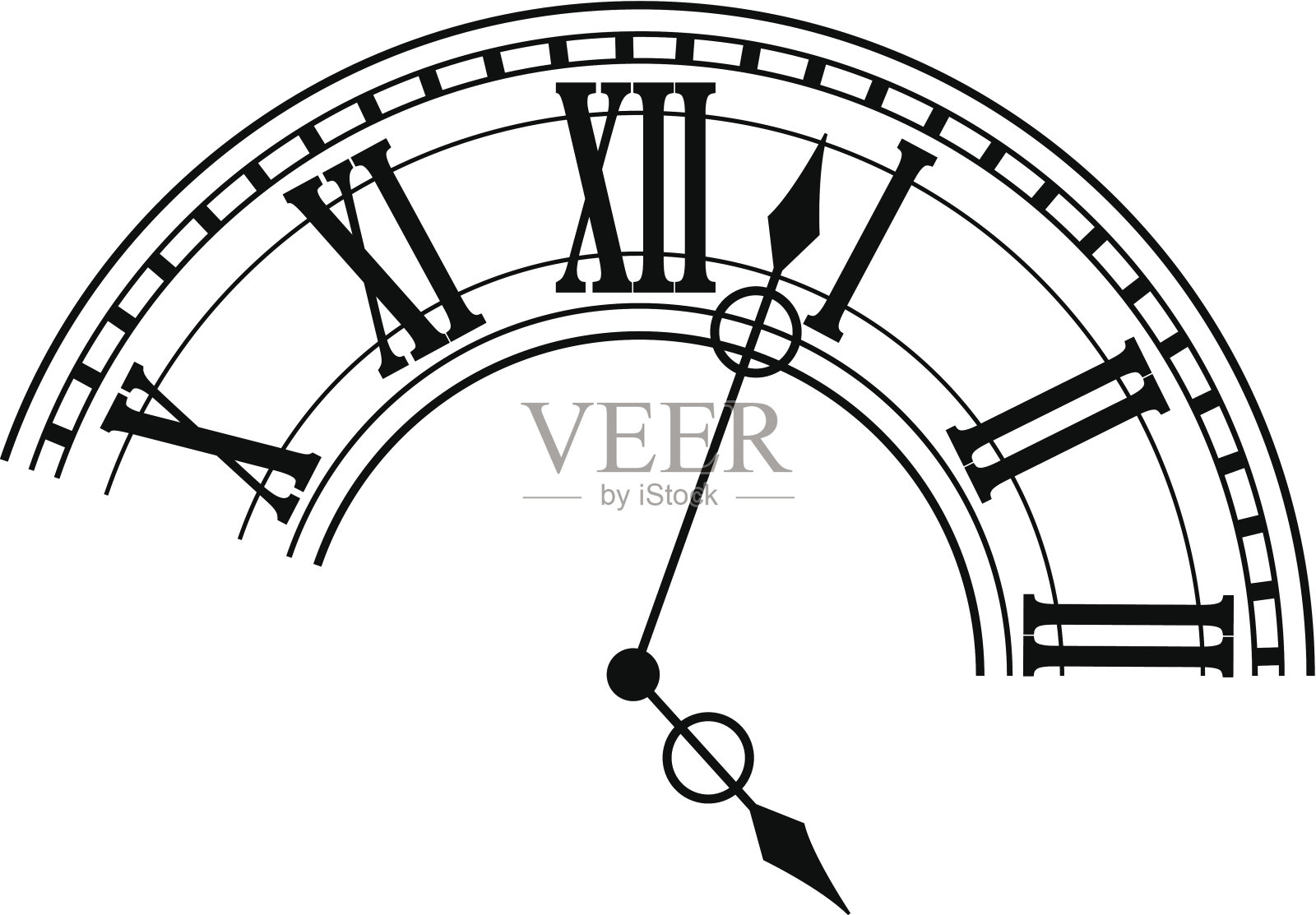 部分钟面插画图片素材