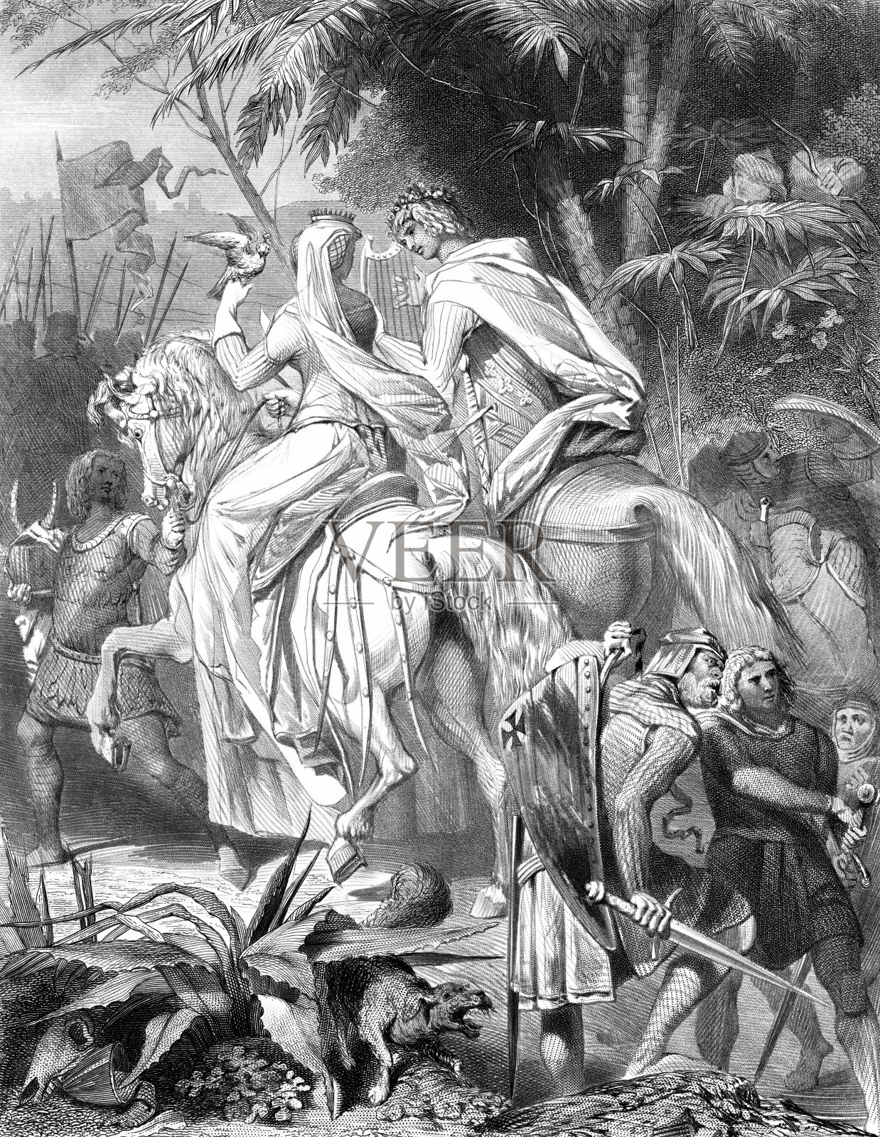 十字军插画图片素材