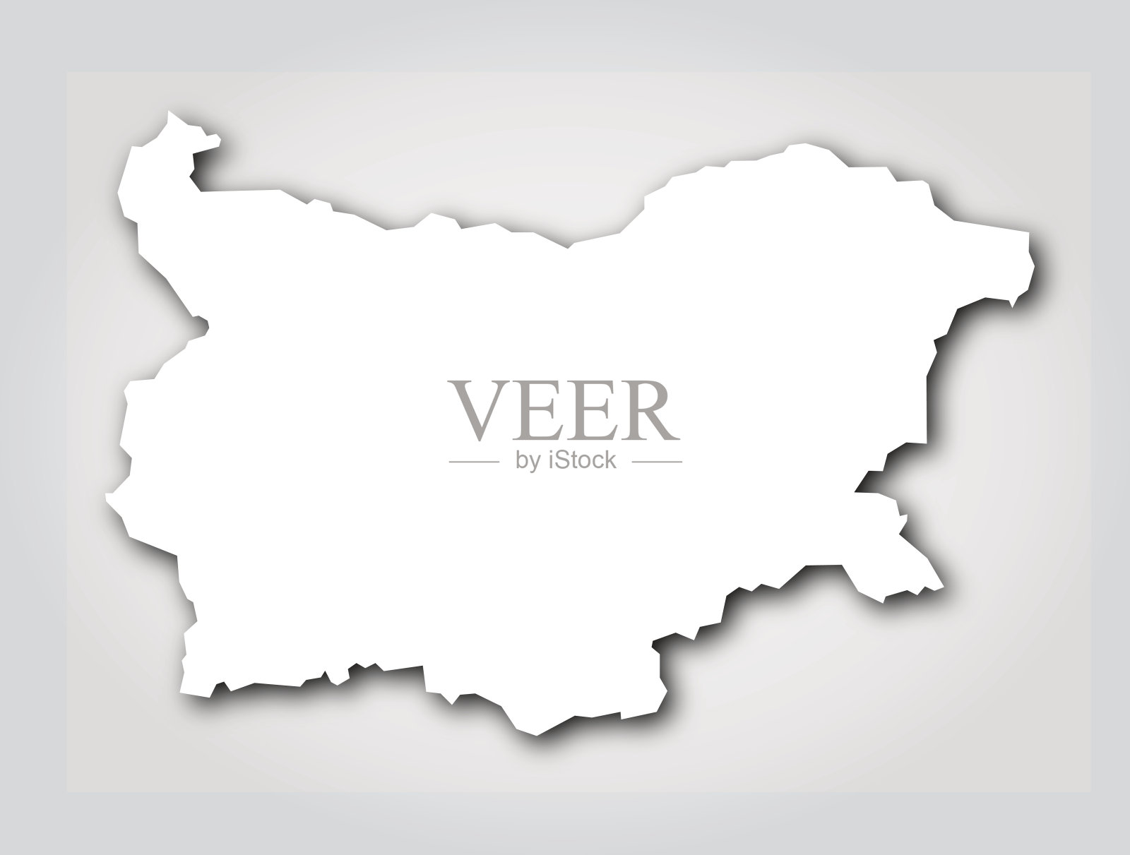 保加利亚轮廓白插画图片素材