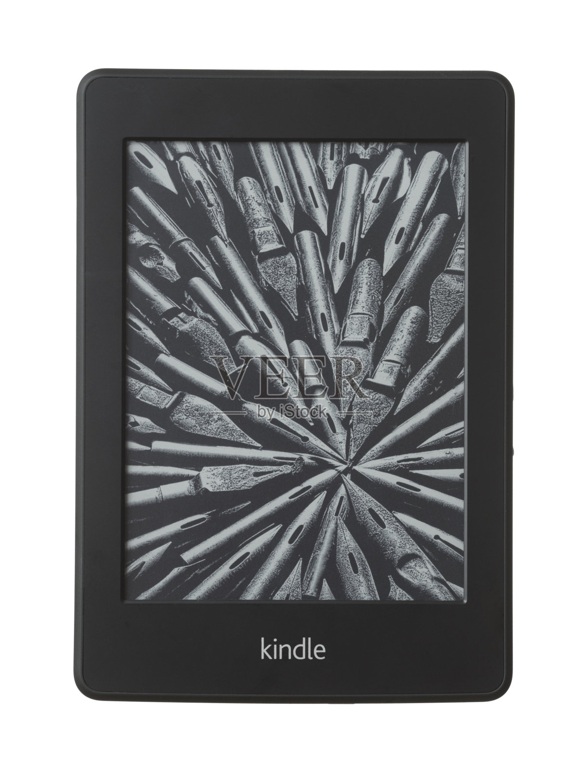 亚马逊Kindle电子书阅读器的白色背景照片摄影图片