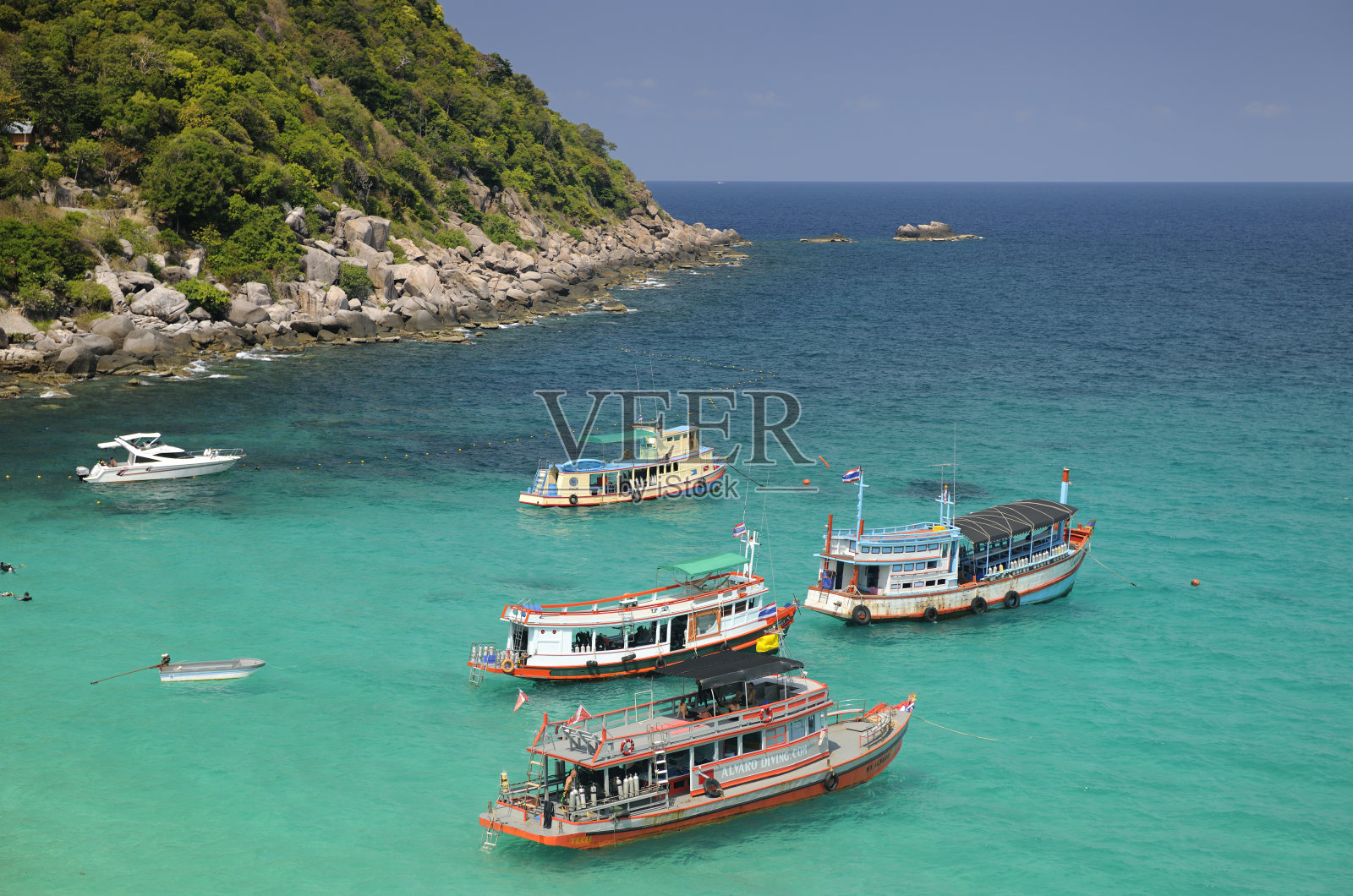 潜水船，高涛，泰国照片摄影图片