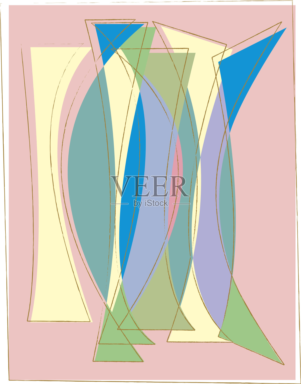 汽车旅馆的现代主义插画图片素材