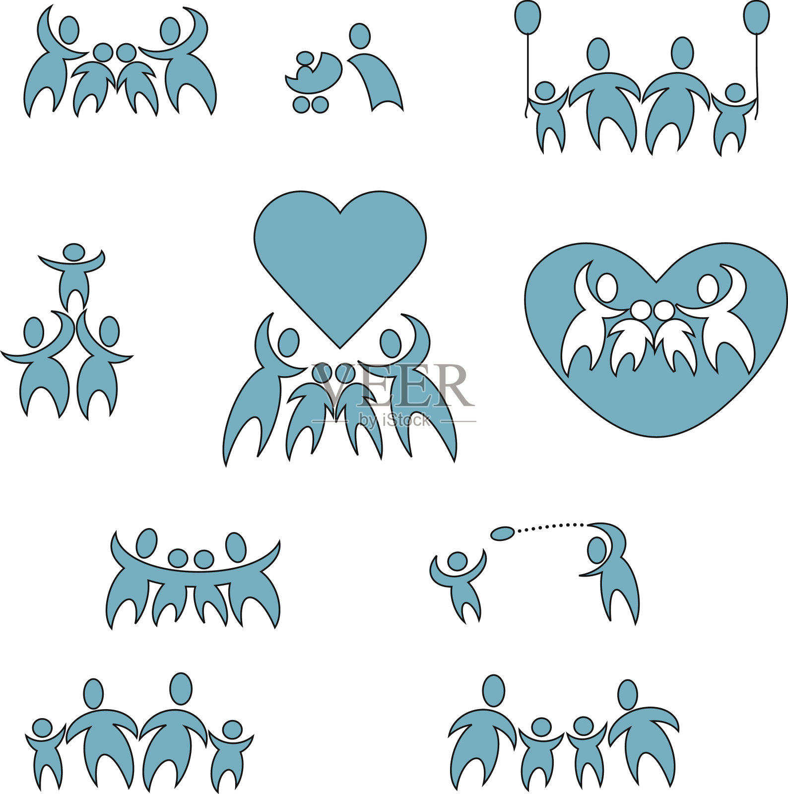 奖励包:关爱家庭的象征设计元素图片