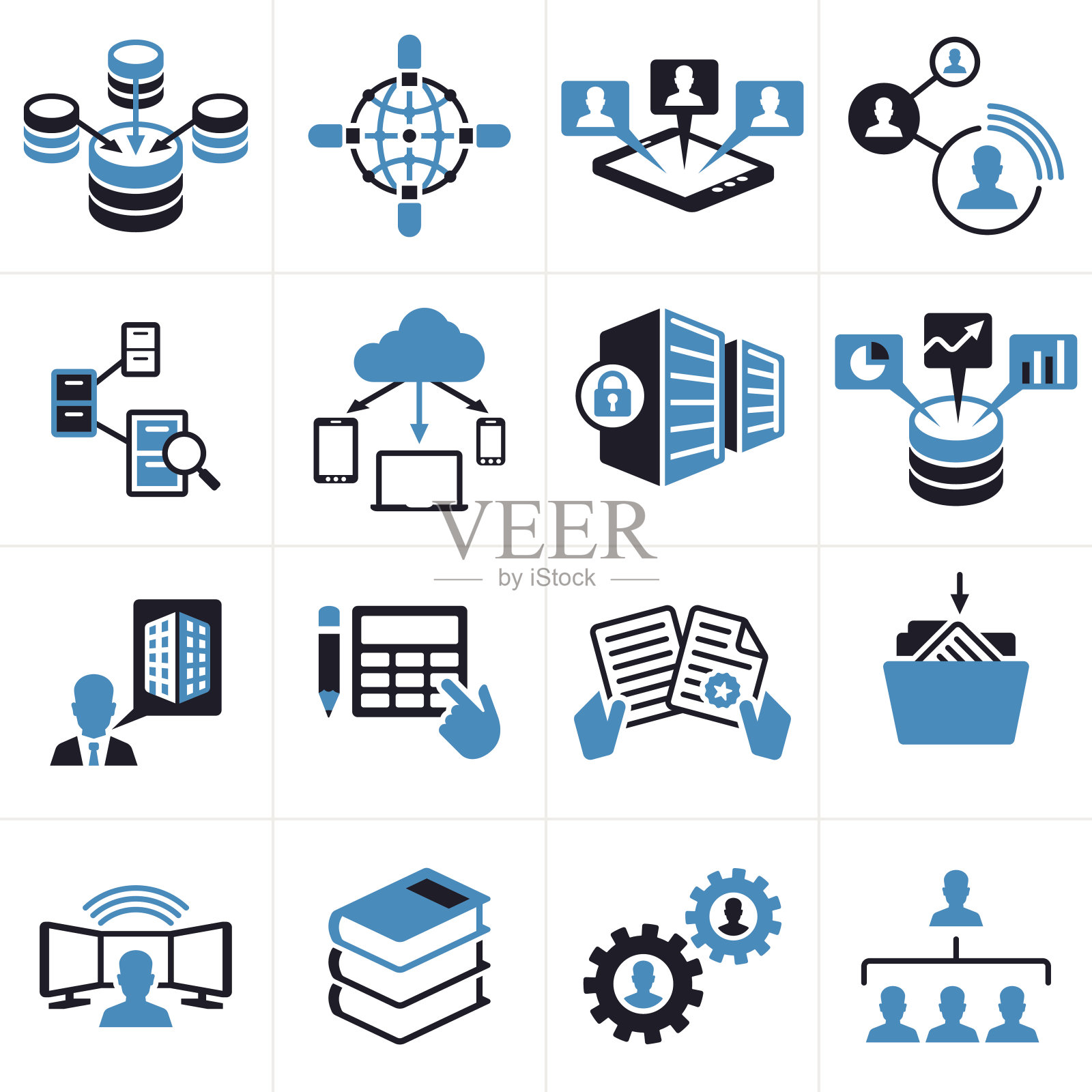 商业技术图标和符号图标素材