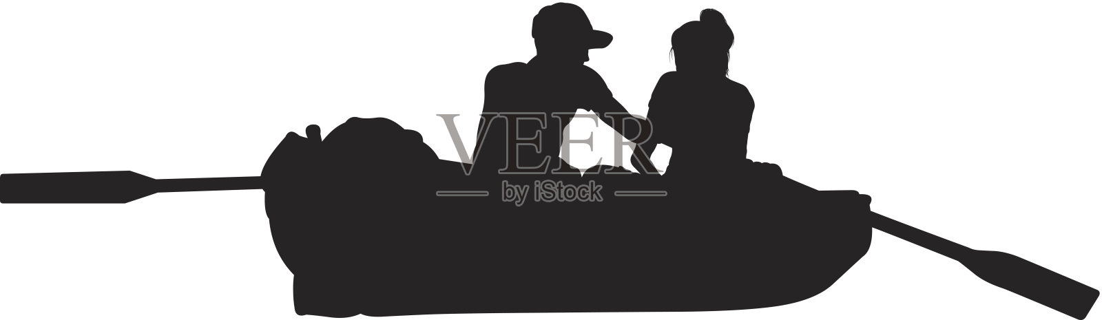 浪漫的划艇骑设计元素图片