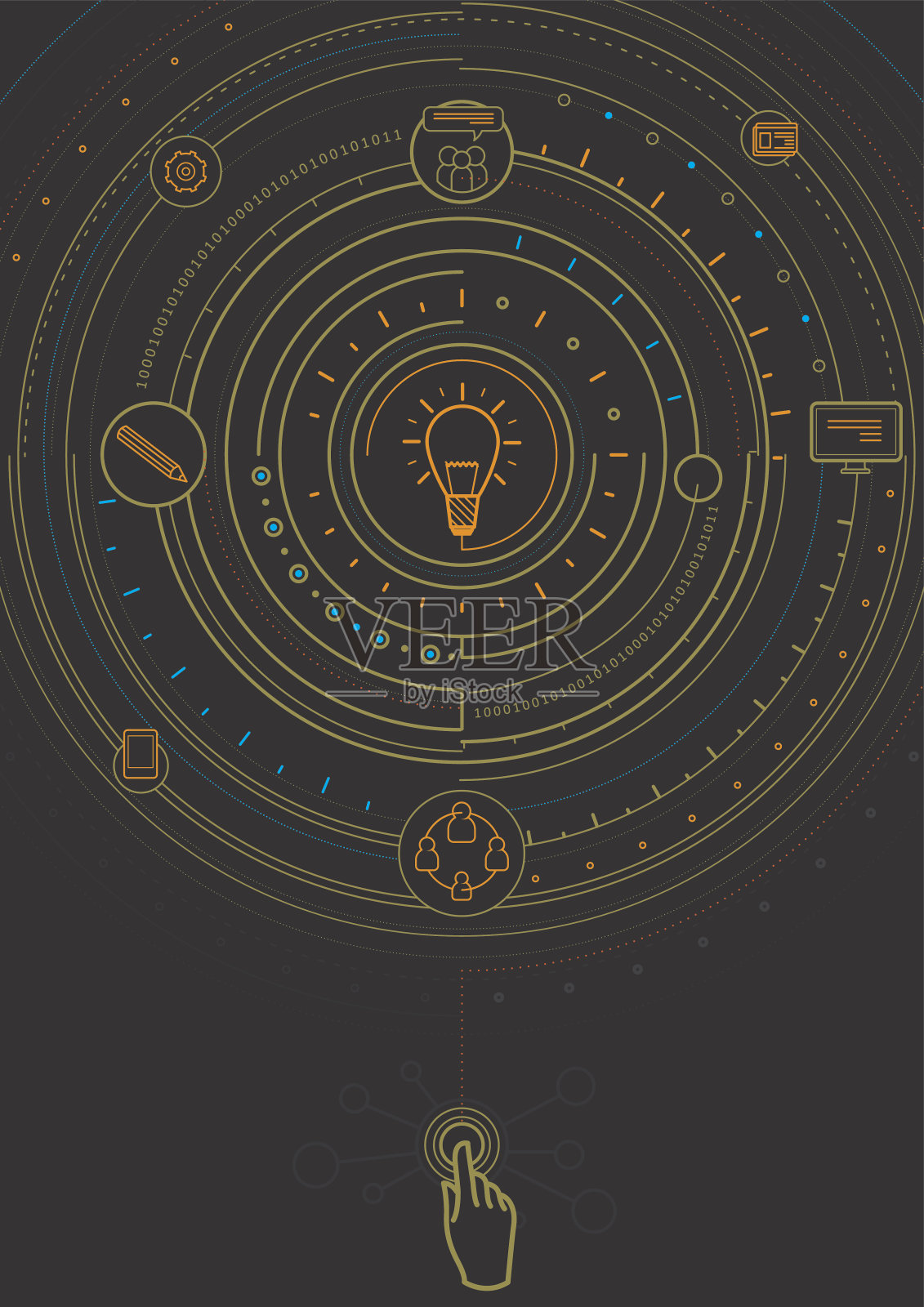 想法的过程插画图片素材