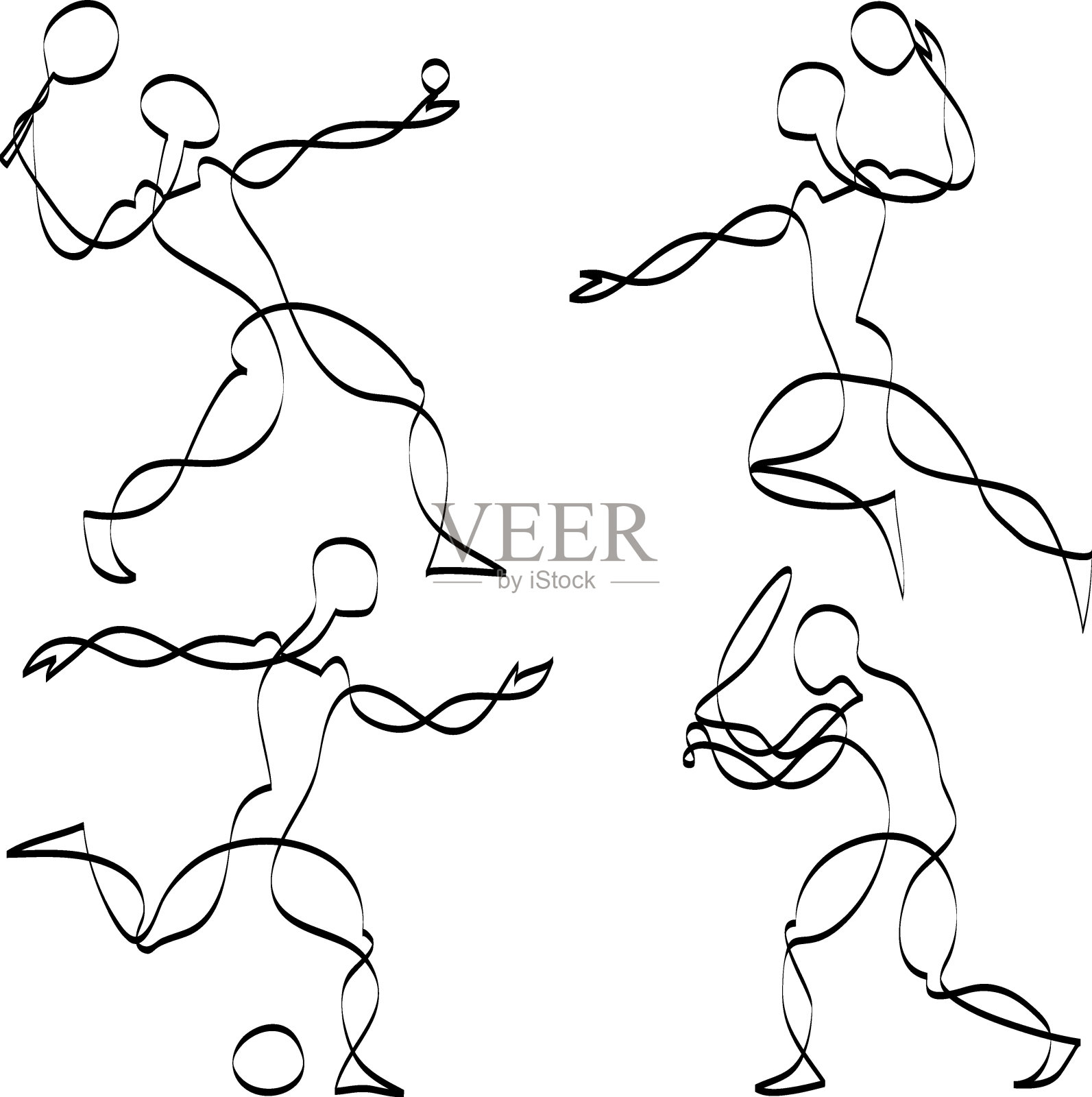 夏季体育图标设计元素图片