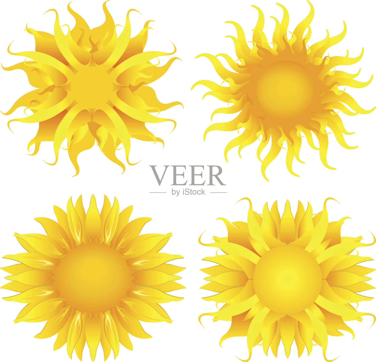 太阳插画图片素材