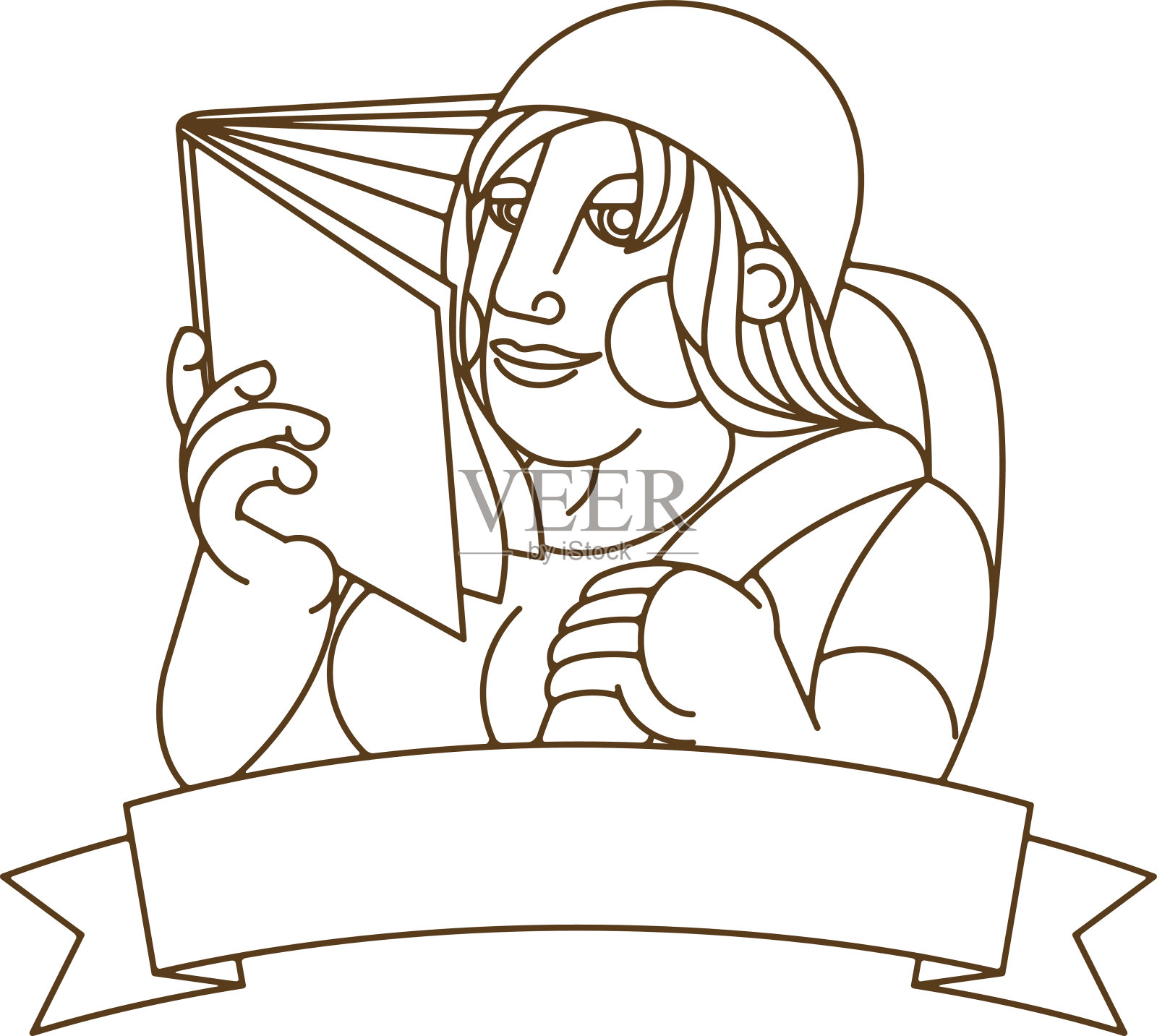 阅读之旅插画图片素材