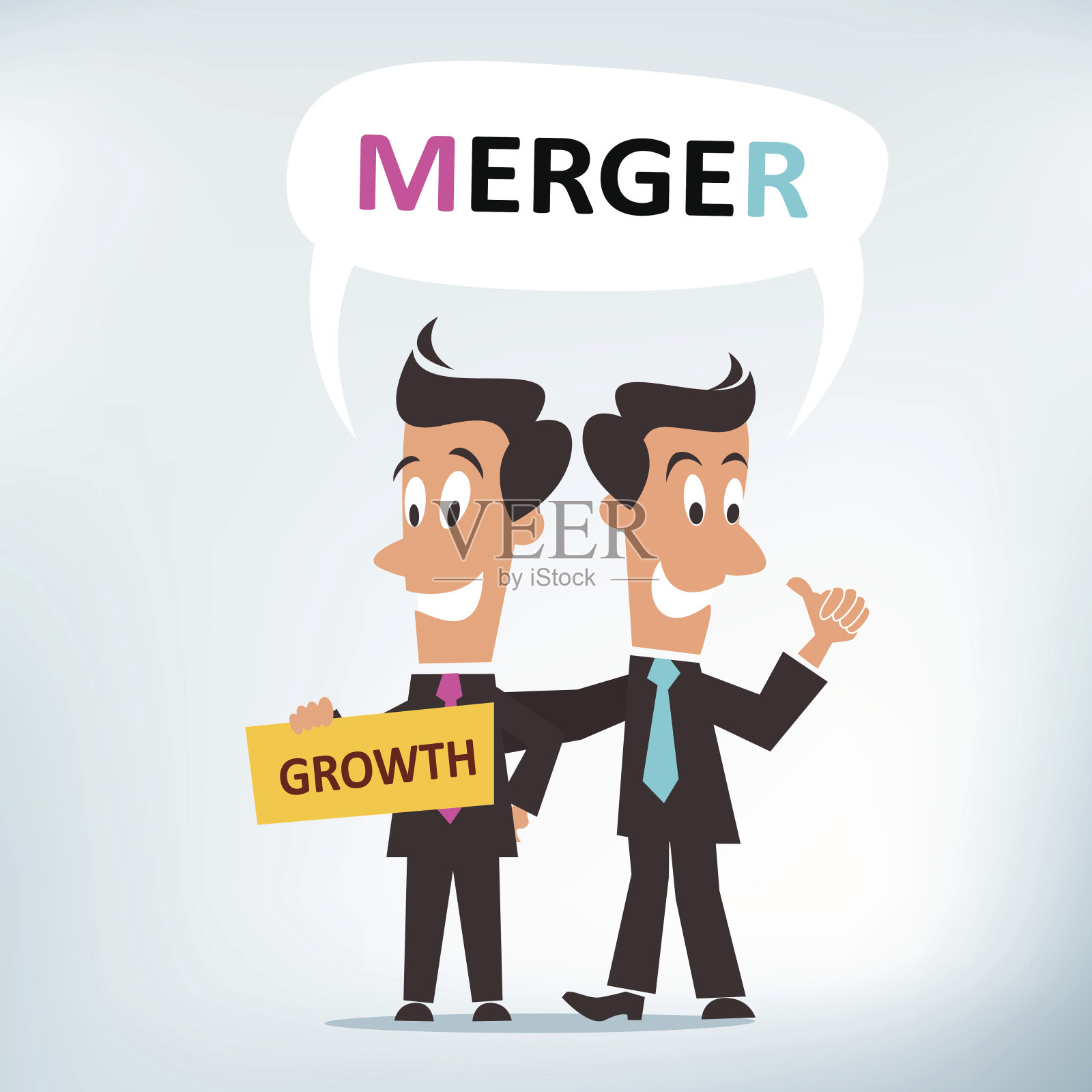 企业合并插画图片素材