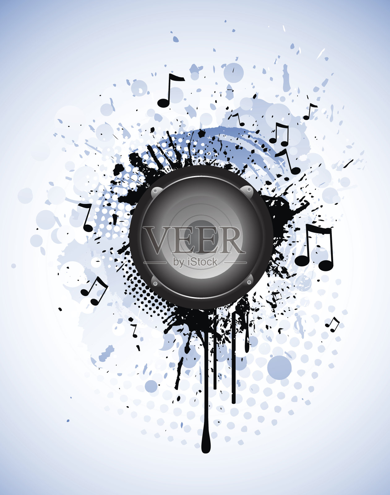 抽象的音乐背景插画图片素材