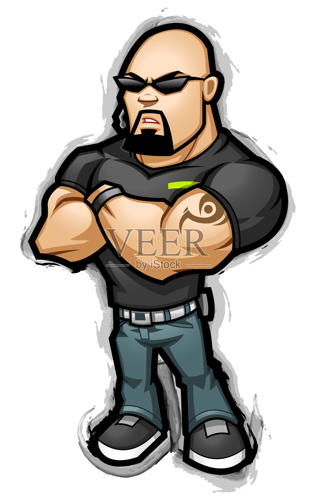 保镖设计元素图片