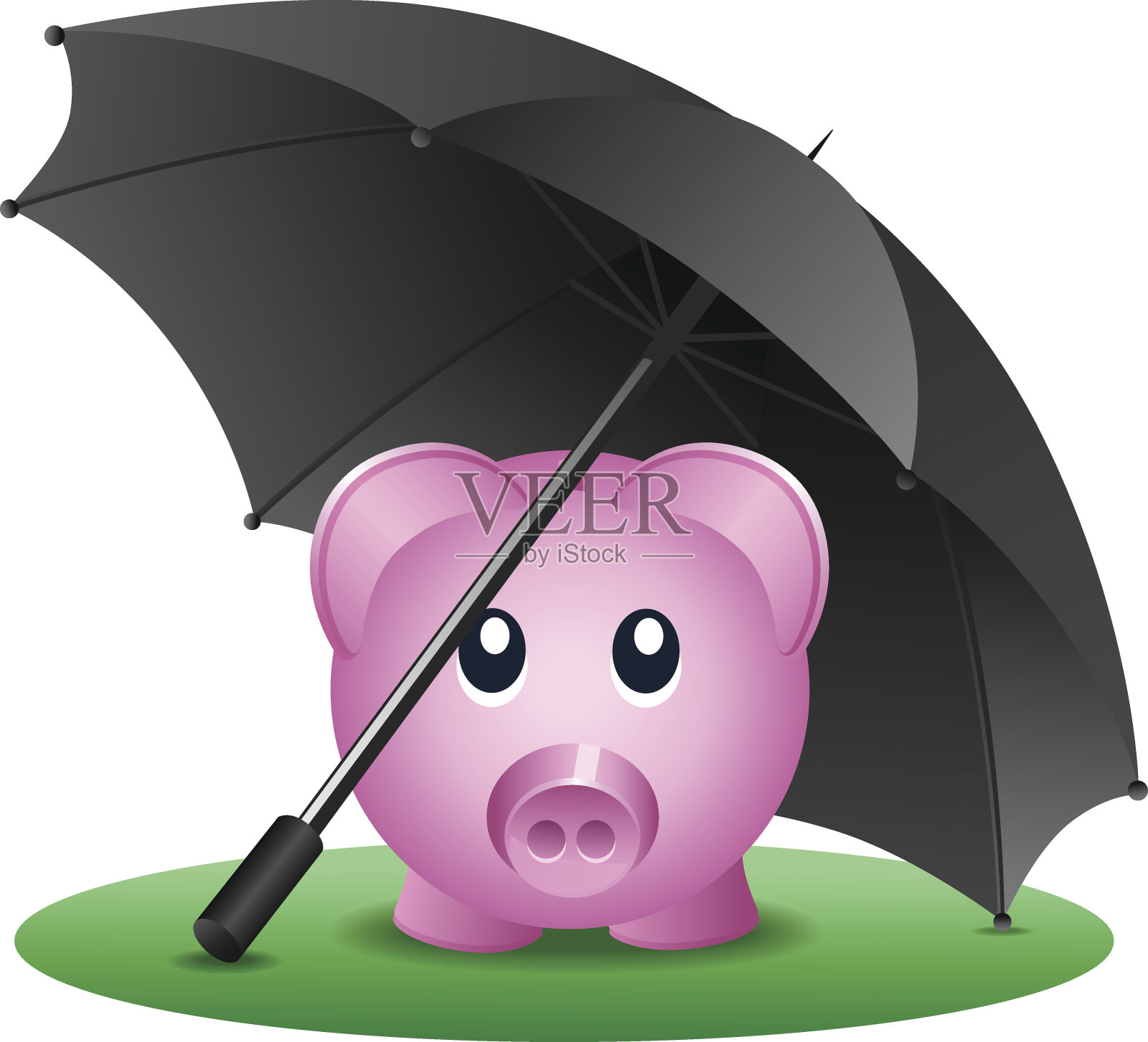 保护储蓄插画图片素材