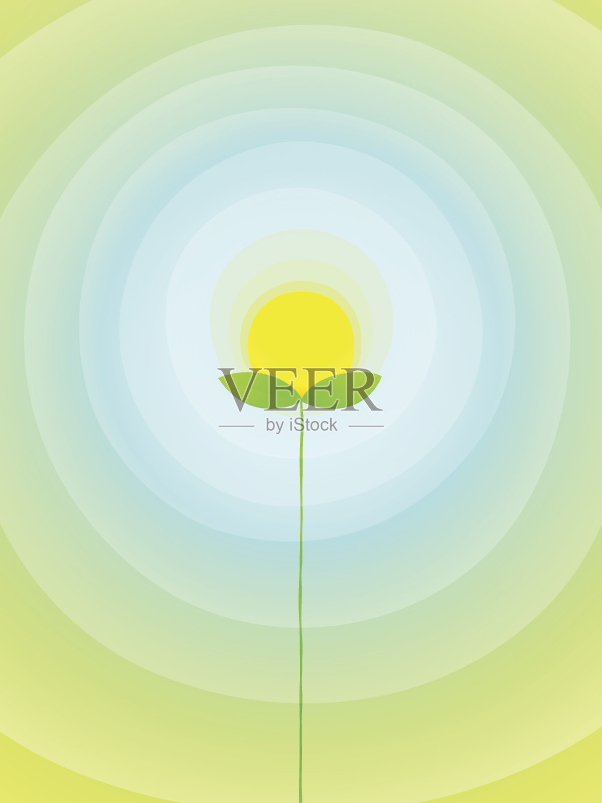 太阳的花设计元素图片