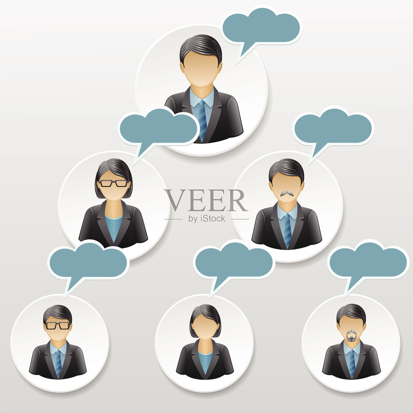 社交媒体插画图片素材