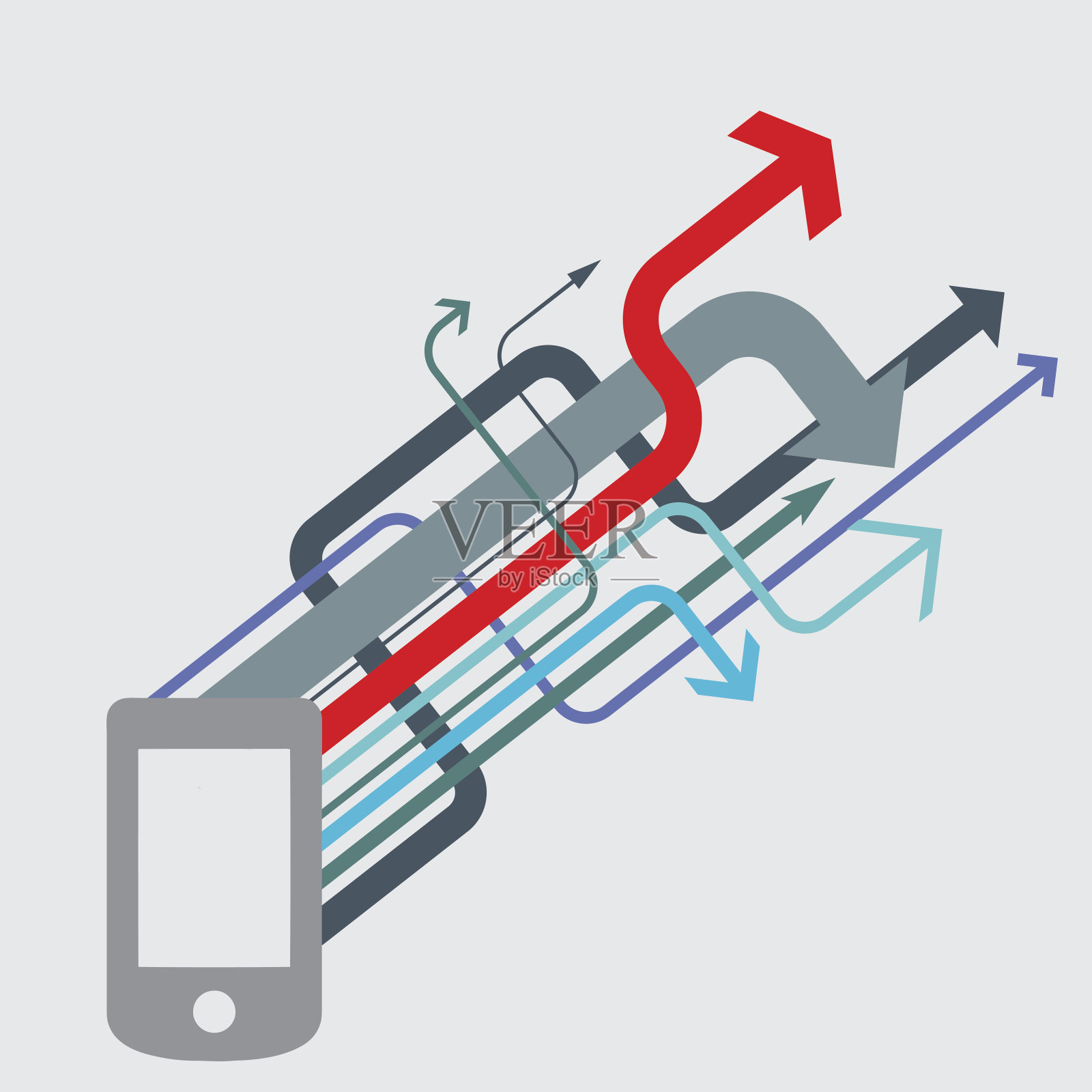 数据通信插画图片素材