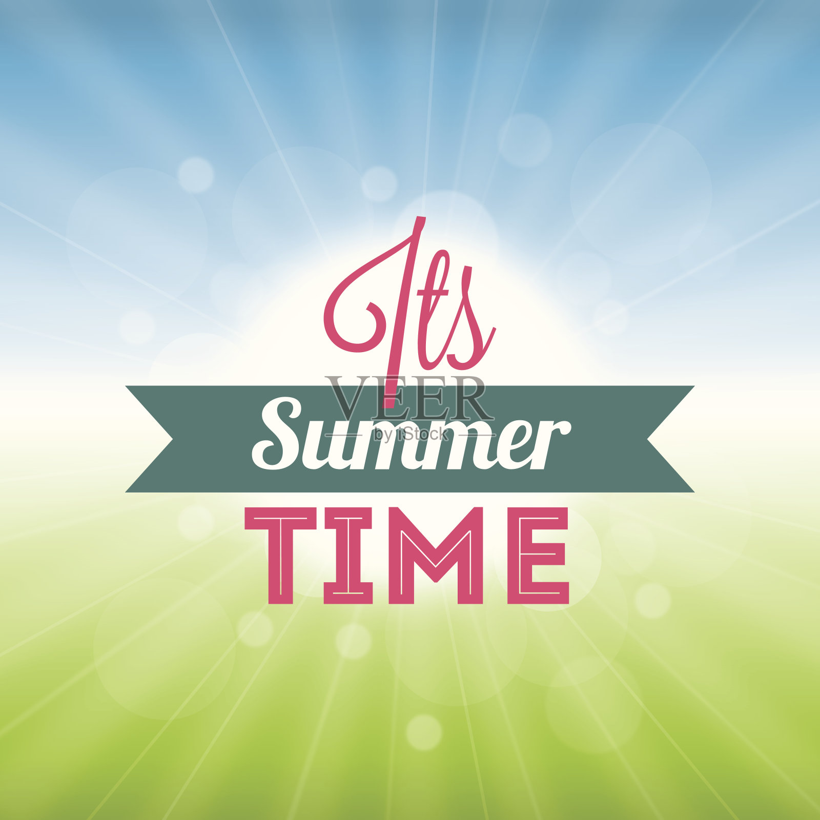 夏天的背景插画图片素材