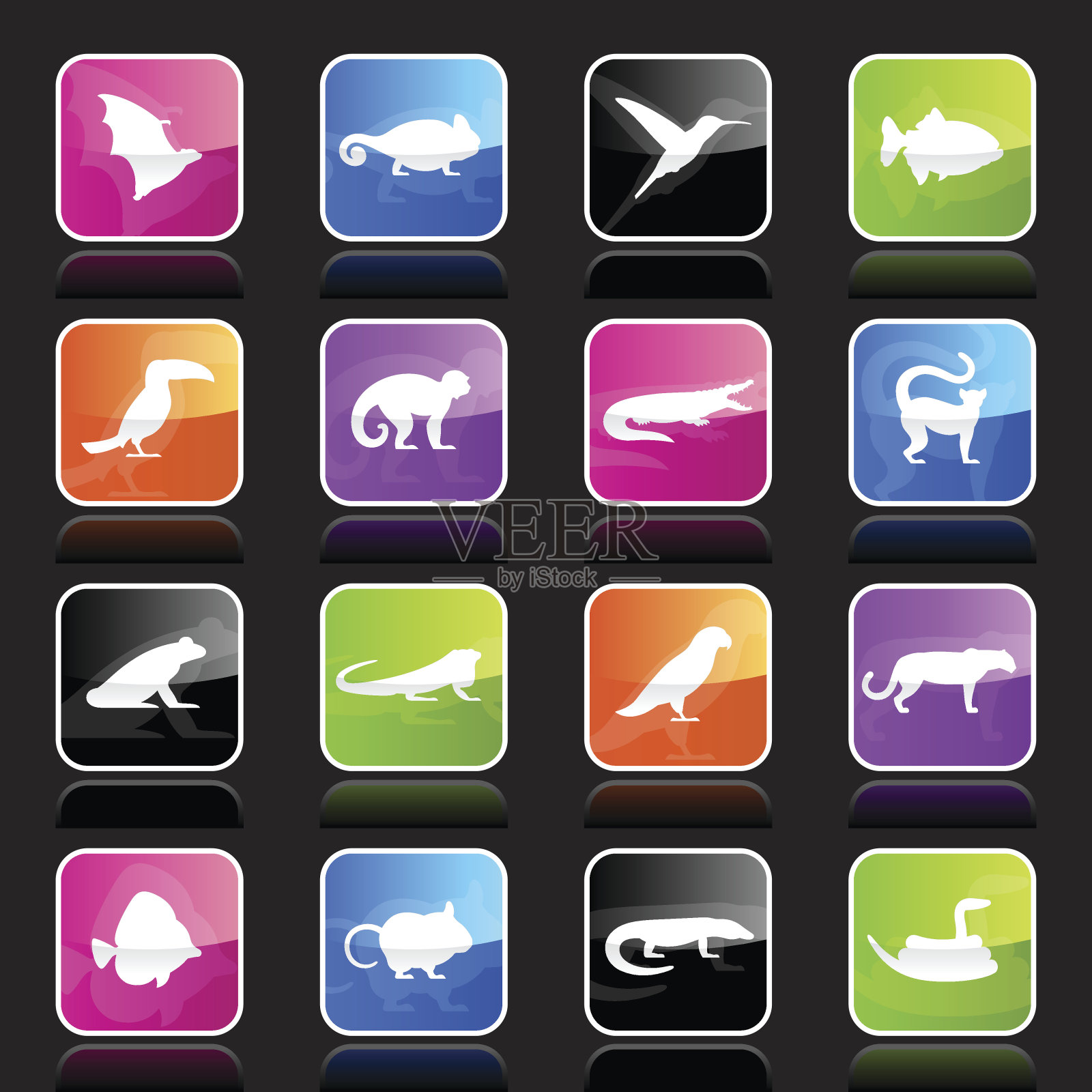 Ubergloss图标-奇异的动物插画图片素材