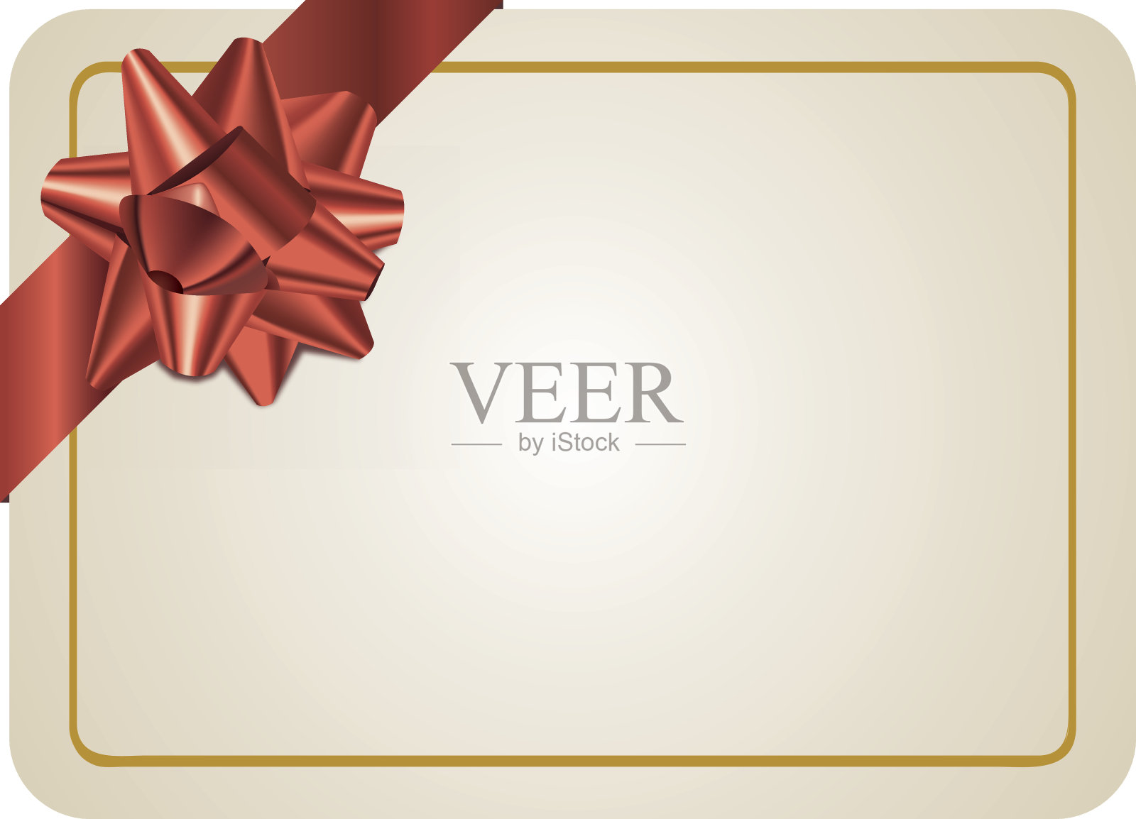 空白的礼品卡插画图片素材