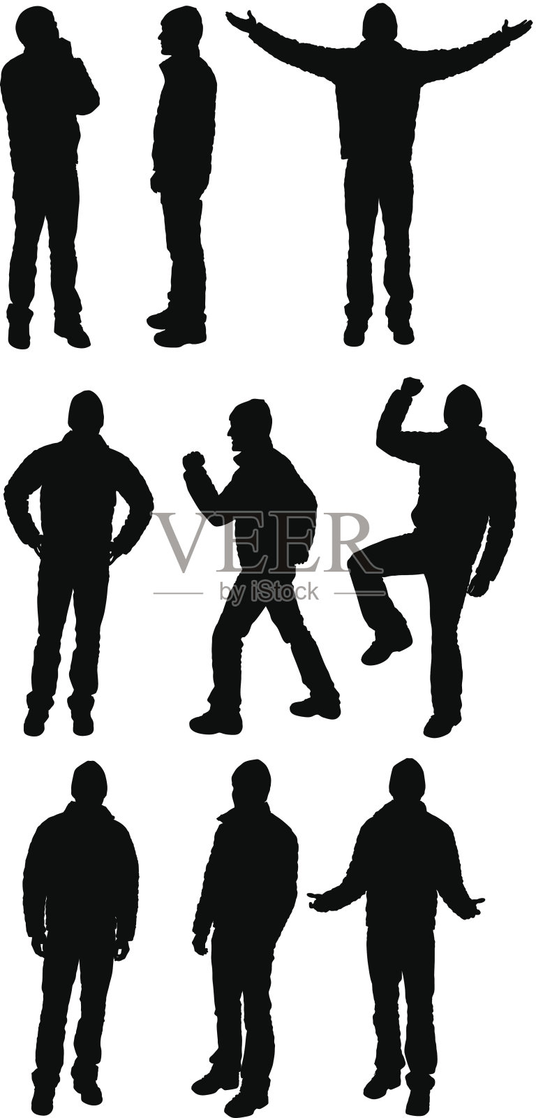 因果的人插画图片素材