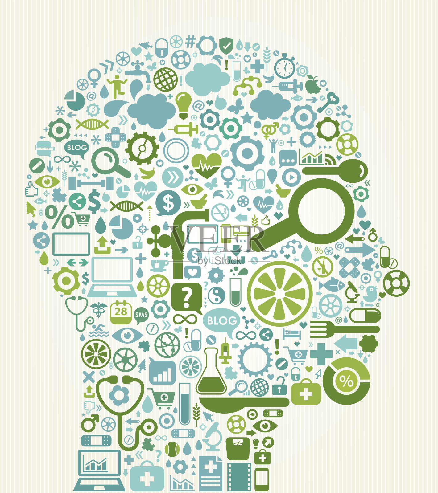 健康医学概念插画图片素材